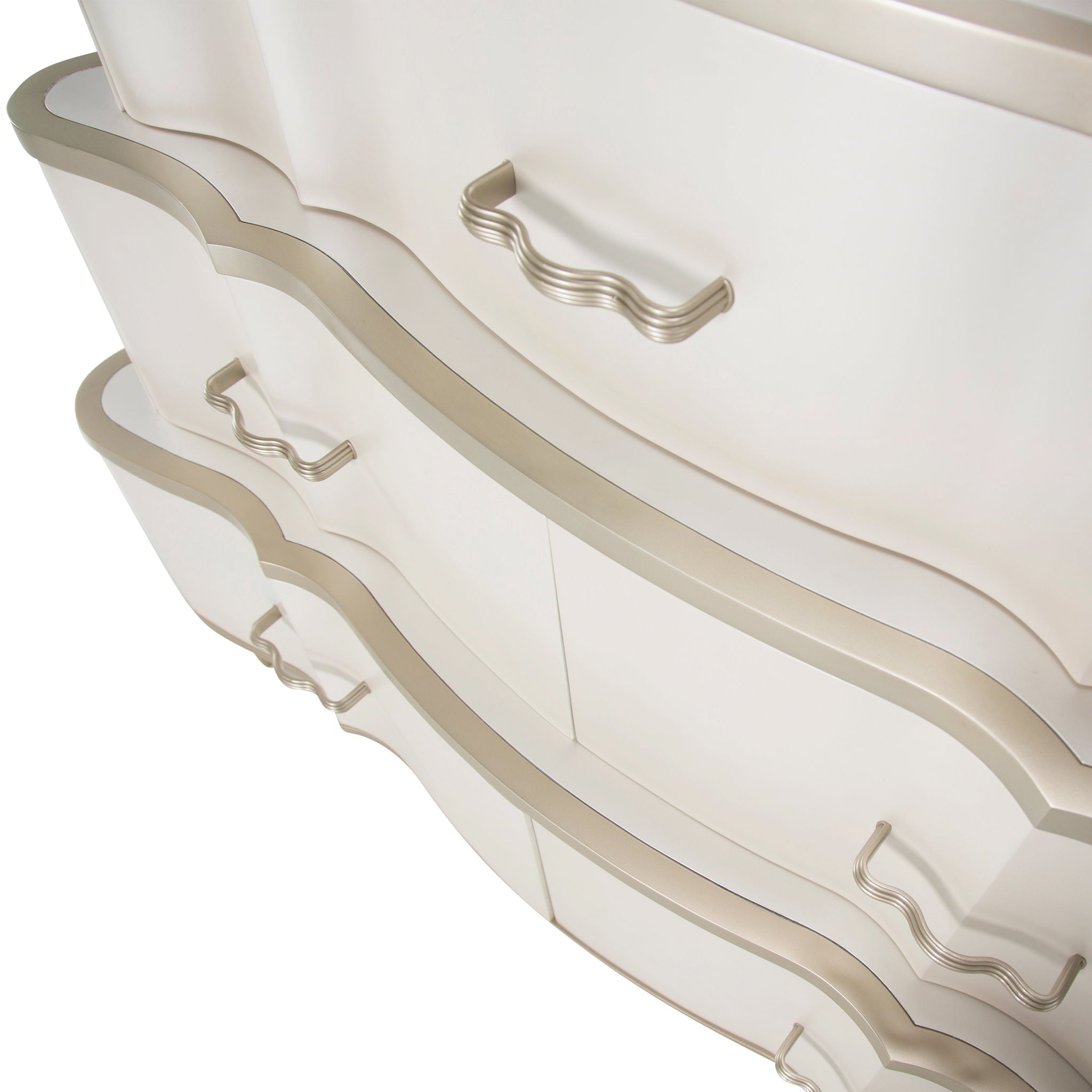 London Place - 6-Drawer Tiered Chest - Creamy Pearl