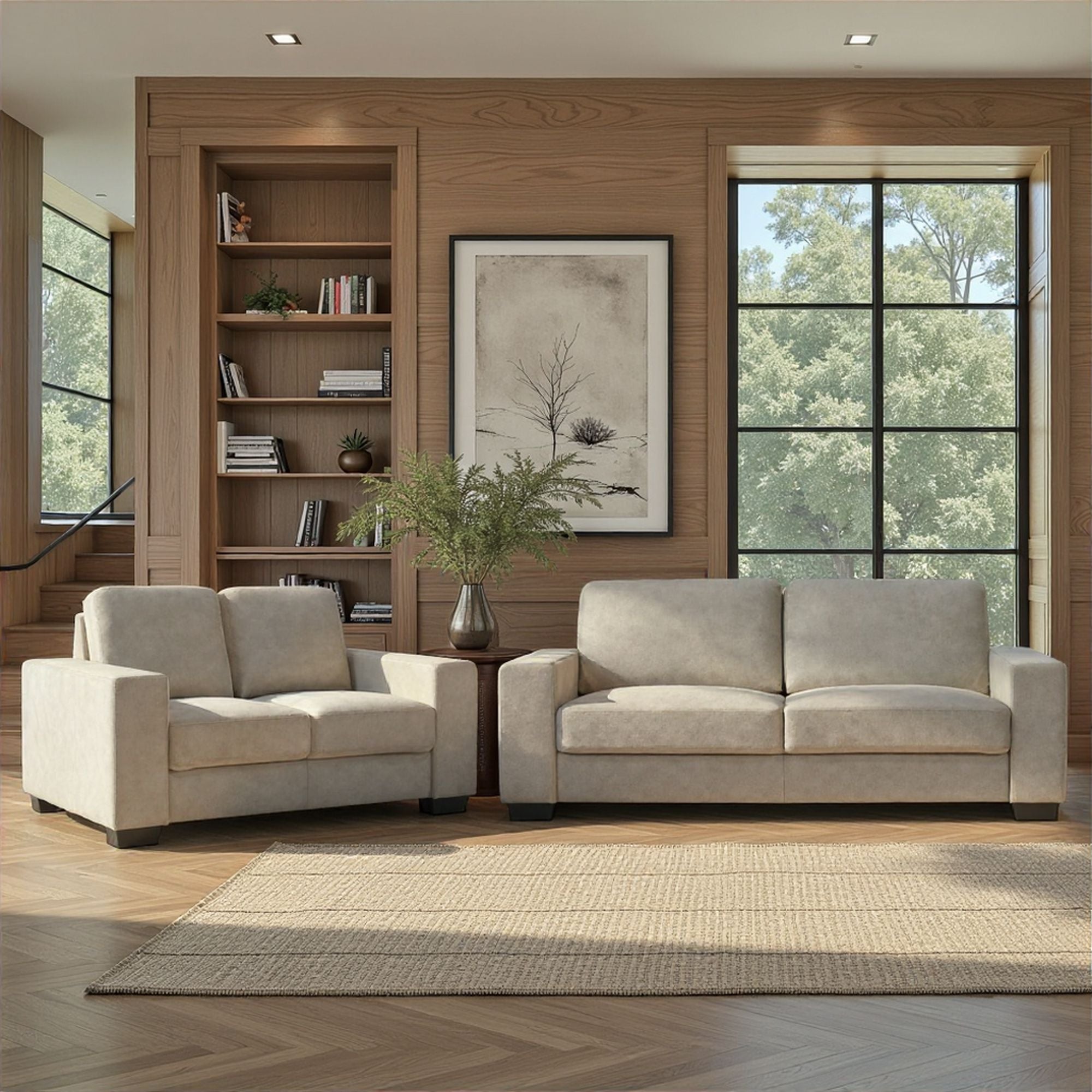 Yvonne - 2-Piece Living Room Set (Sofa & Loveseat)