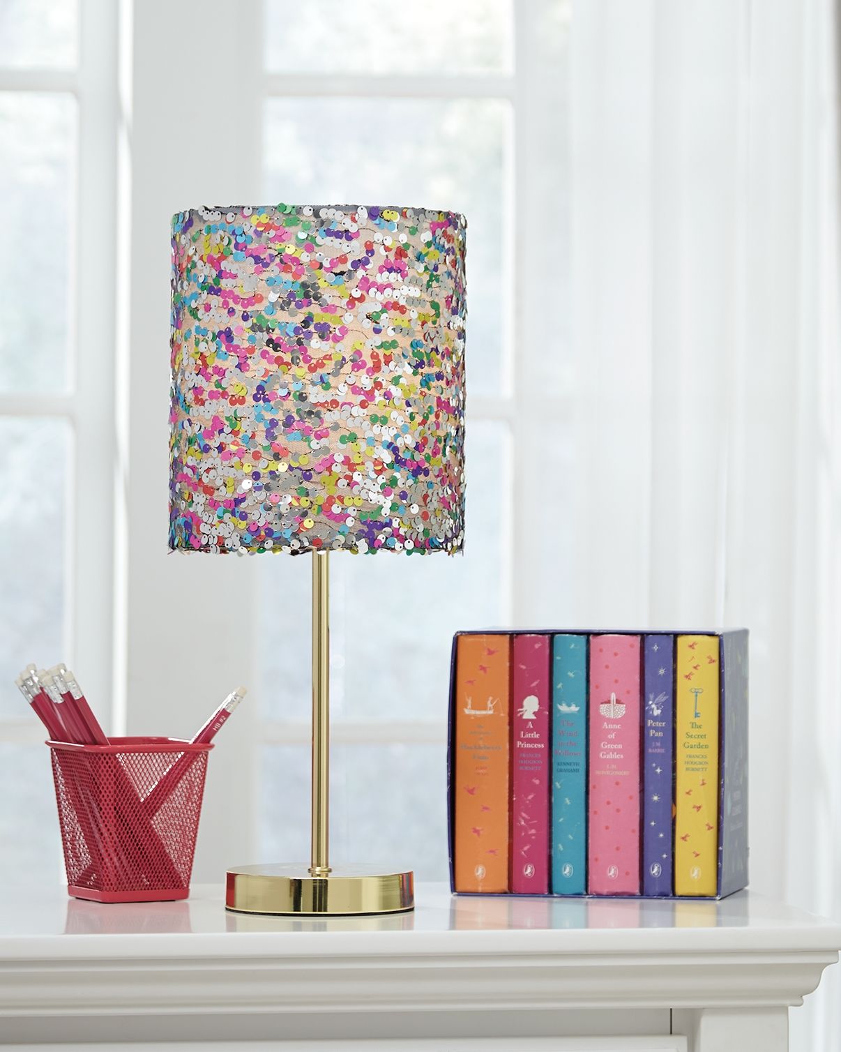 Maddy - Metal Table Lamp - Purple