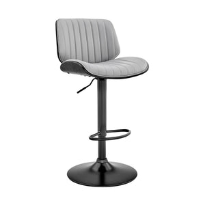 Brock - Adjustable Bar Stool With Black Base