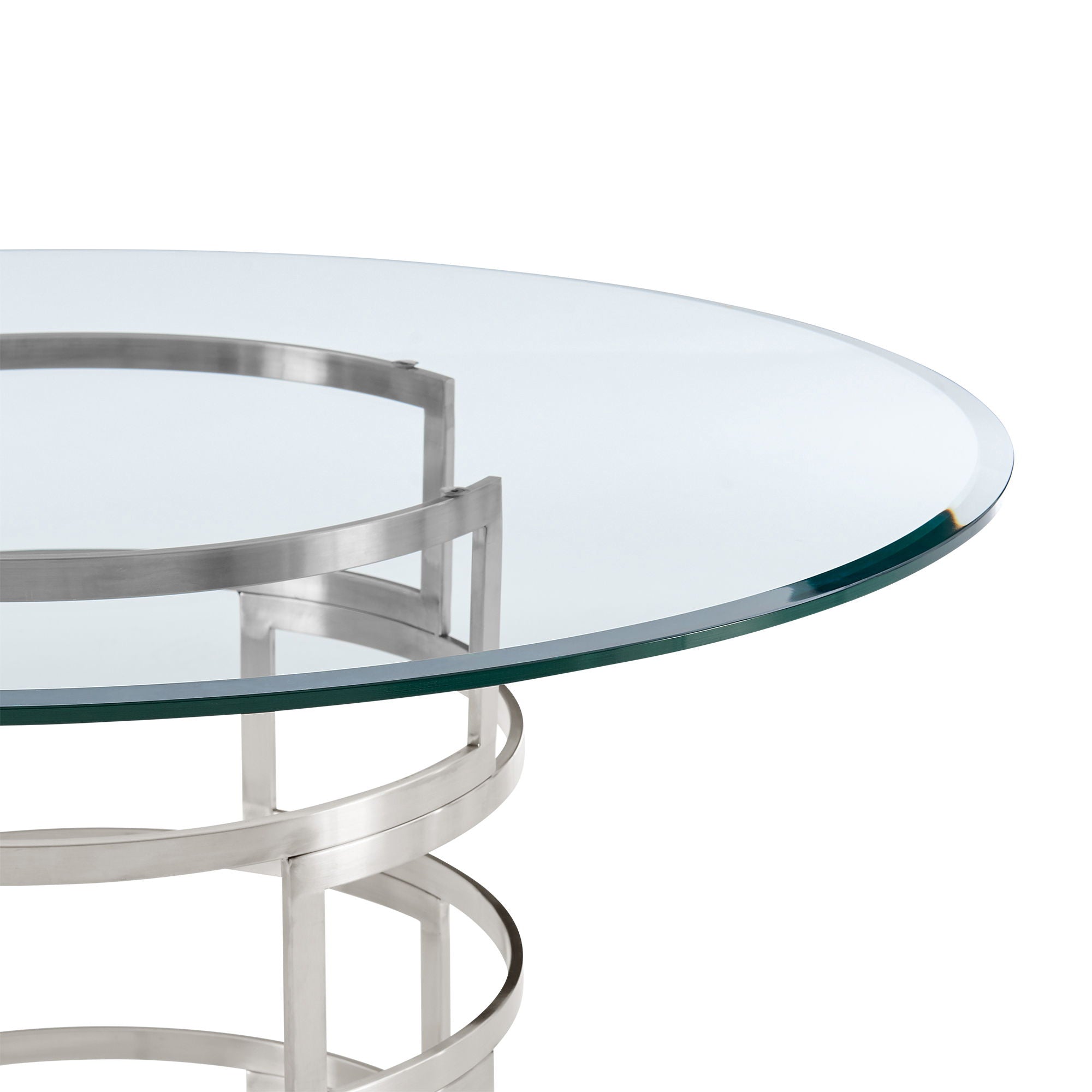 Diaz Morgan - Round Glass Dining Table Set