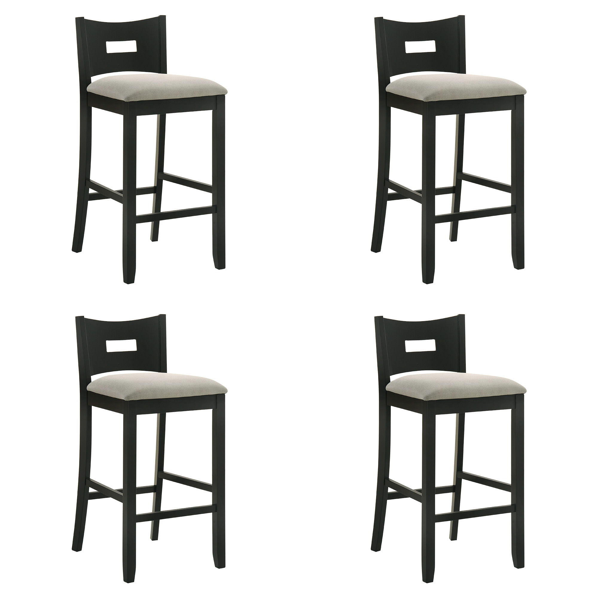 Ren - 30" Bar Height Rubberwood Barstool