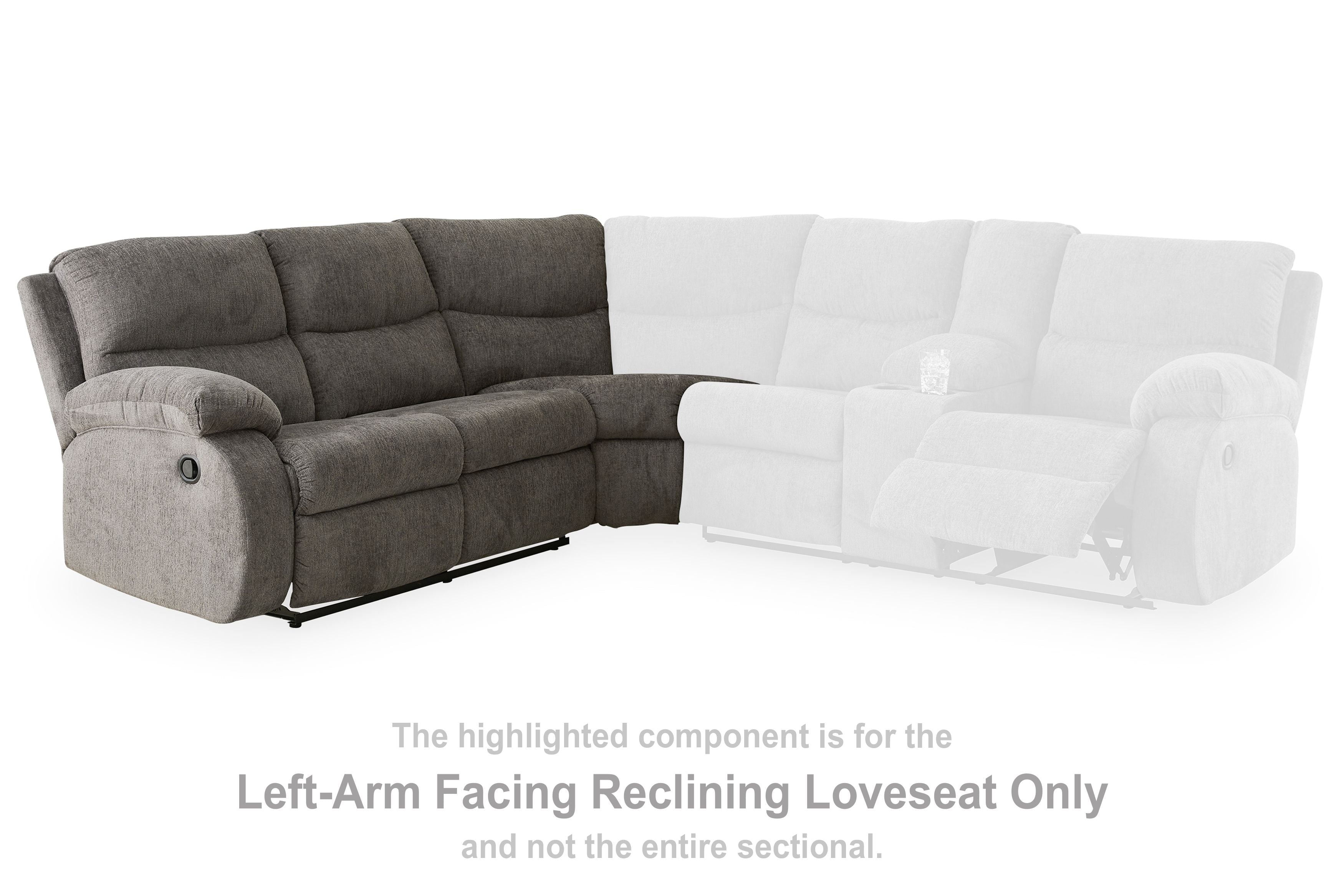 Museum - Laf Reclining Loveseat - Pewter