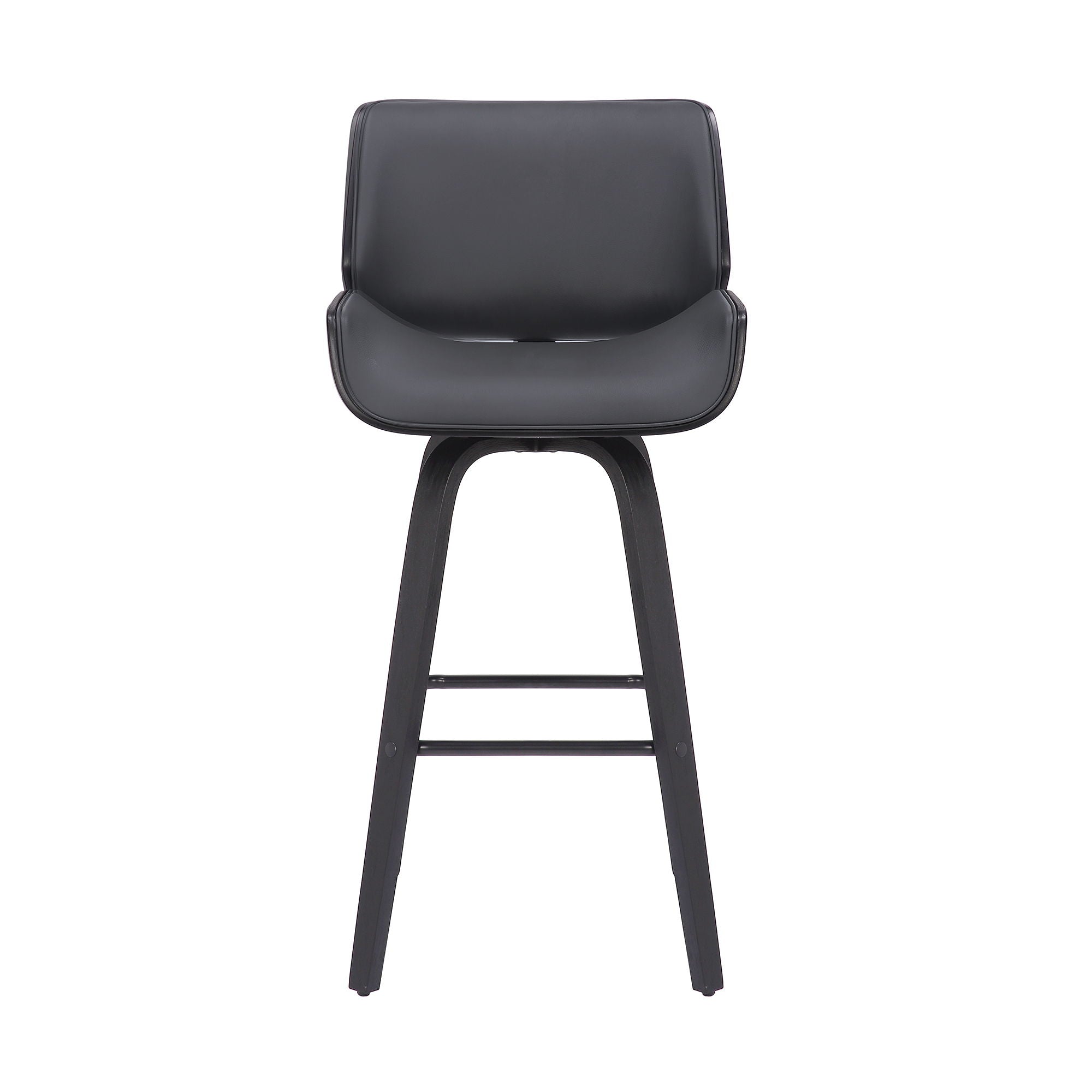 Tyler - 30" Bar Height Swivel Bar Stool With Black Frame