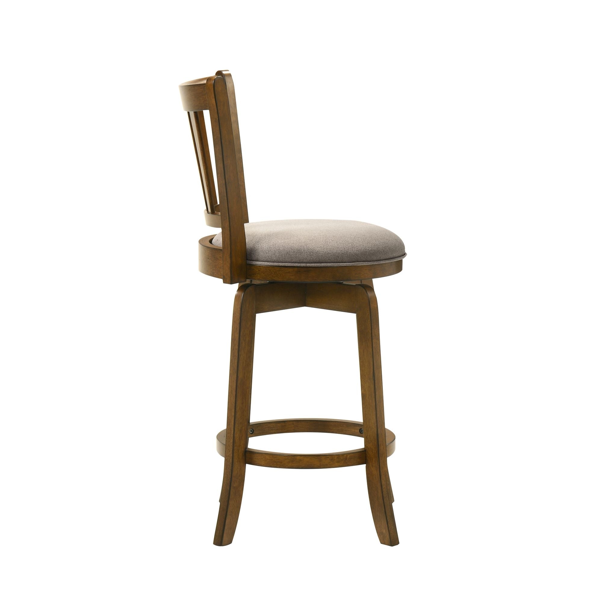 Wren - Modern Farmhouse Swivel Wood Counter Height Kitchen Bar Stool