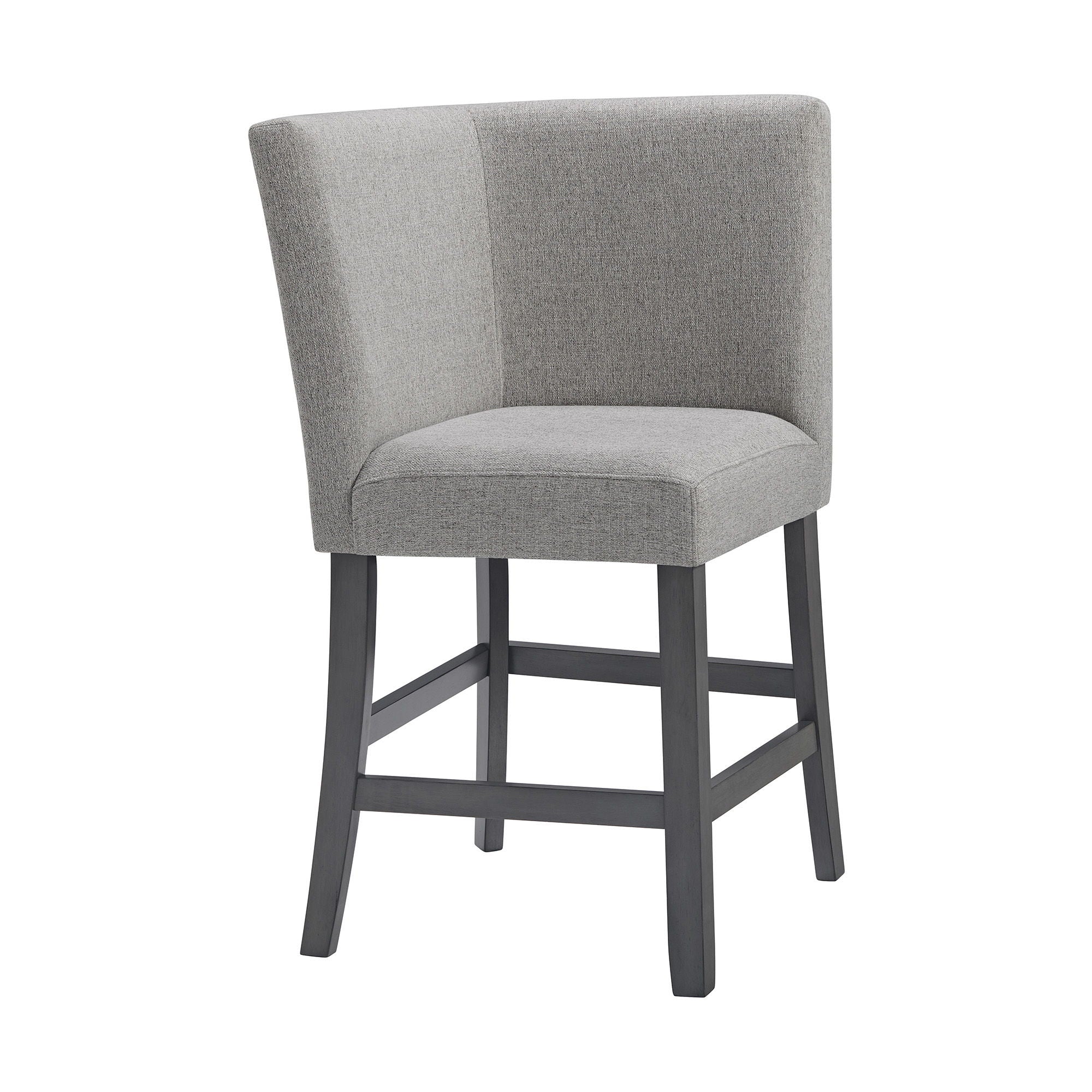 Seneca - Counter 3 Piece Corner Fabric Bench - Gray