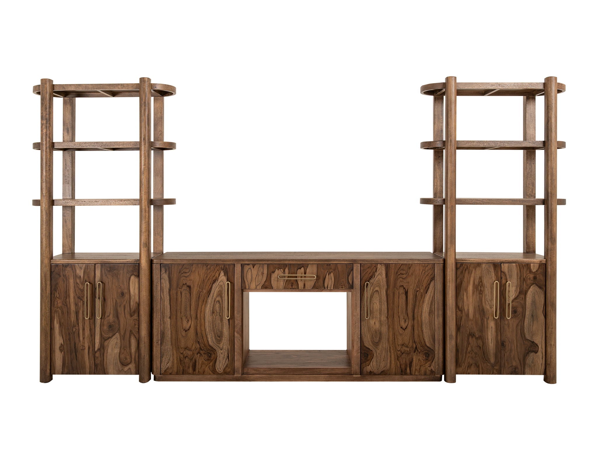 Balam - Pier With 2 Door And 3 Shelf - Light Brown