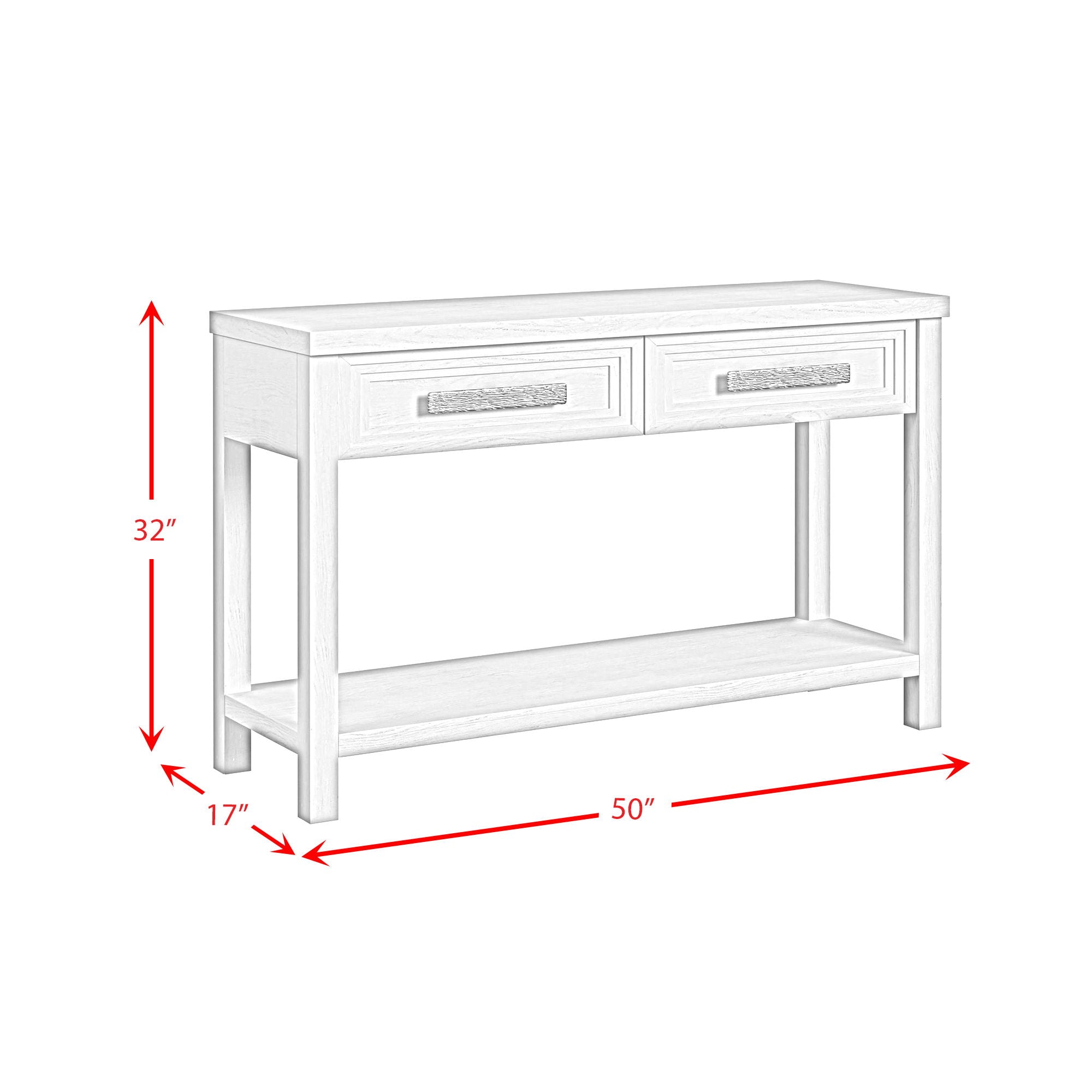 Avalanche - Sofa Table - Antique White