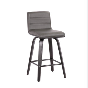 Vienna - 26" Swivel Counter Stool - Black Wood