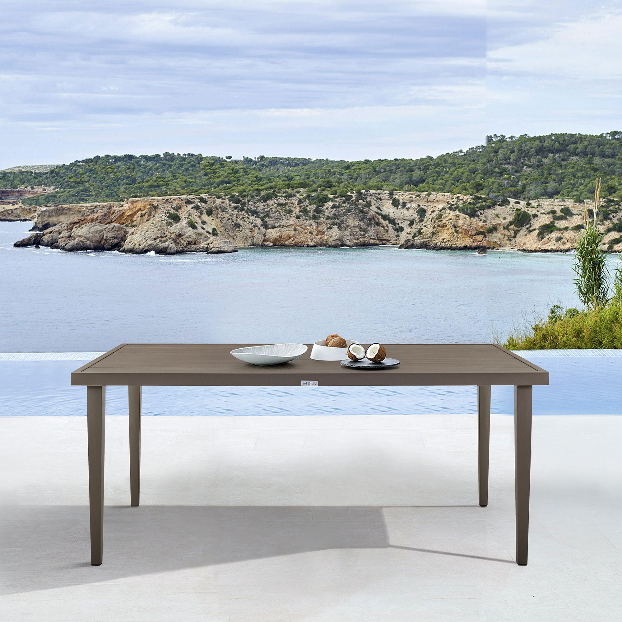 Grenada - Outdoor Rectangle Dining Table - Gray