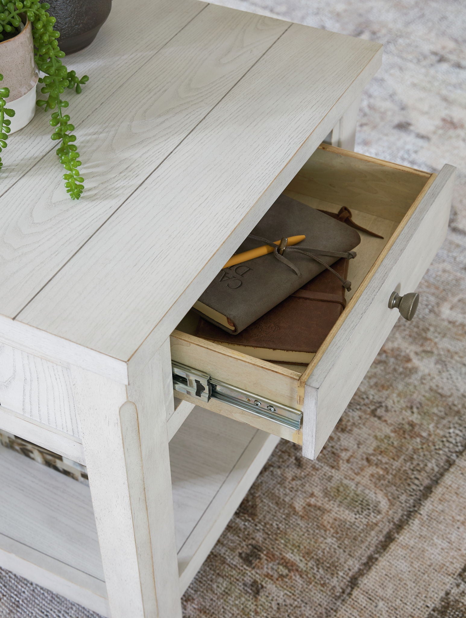 Robbinsdale - Square End Table - Antique White
