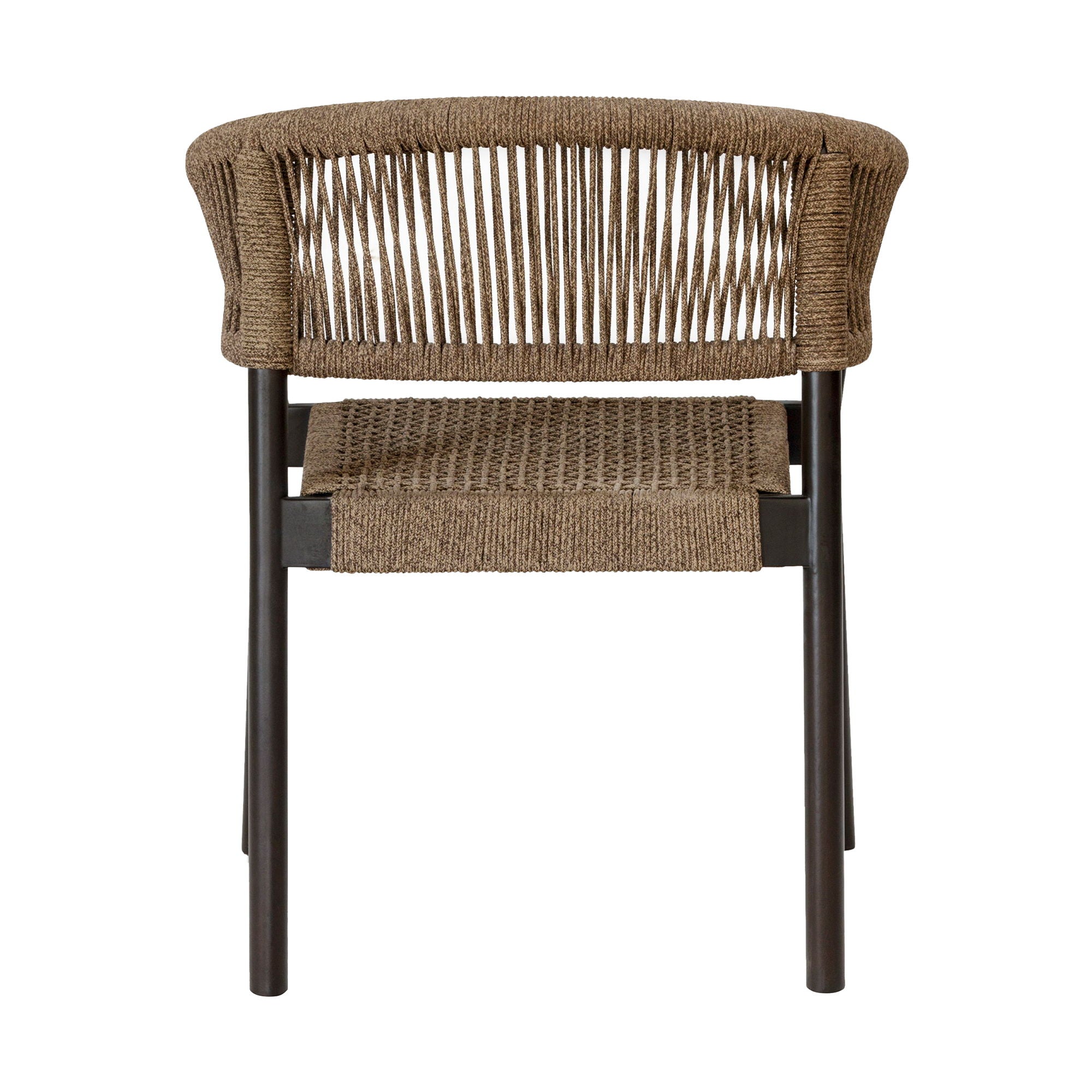 Doris - Outdoor Patio Dining Chair (Set of 2) - Dark Eucalyptus / Truffle