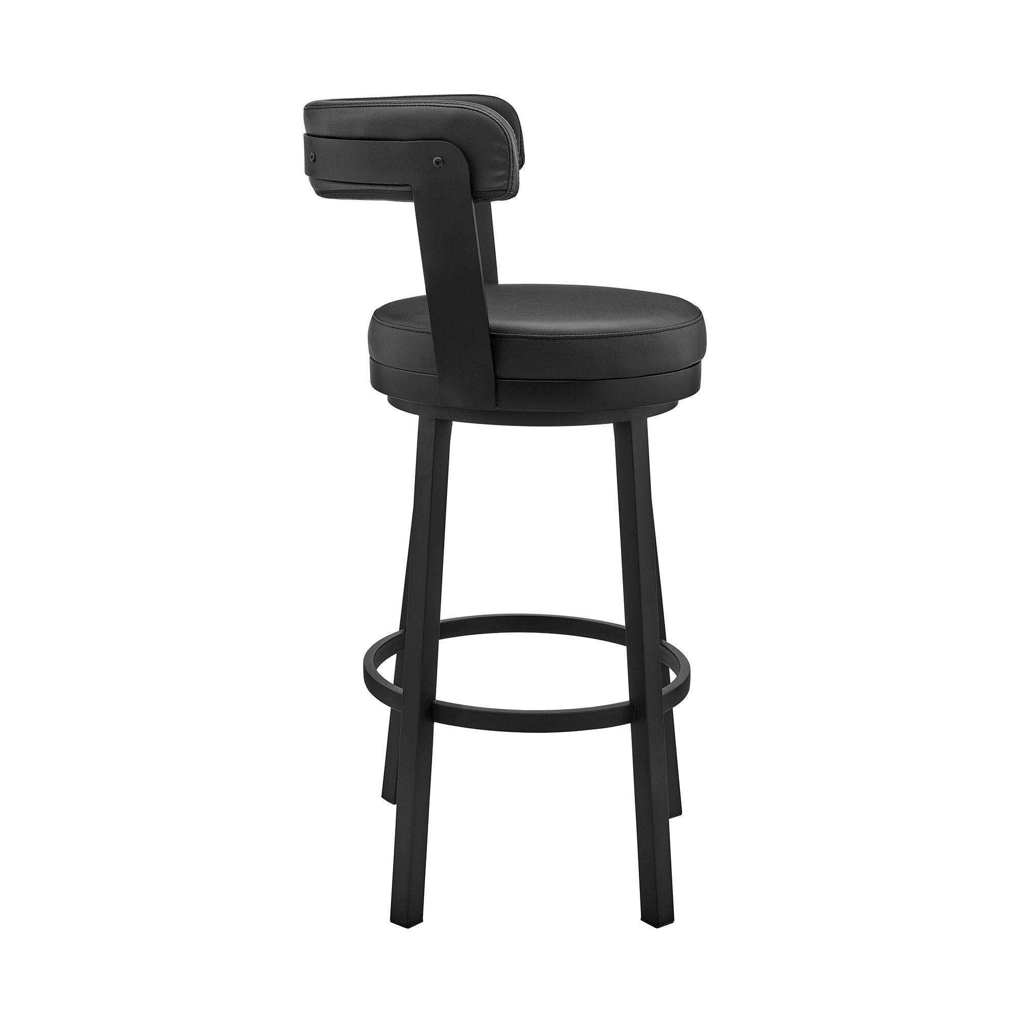 Bryant - Swivel Bar Stool With Black Frame