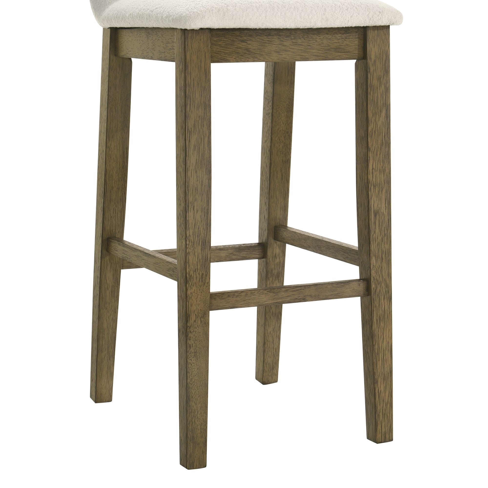 Annikah - Modern Transitional Wood Bar Height Kitchen Bar Stool