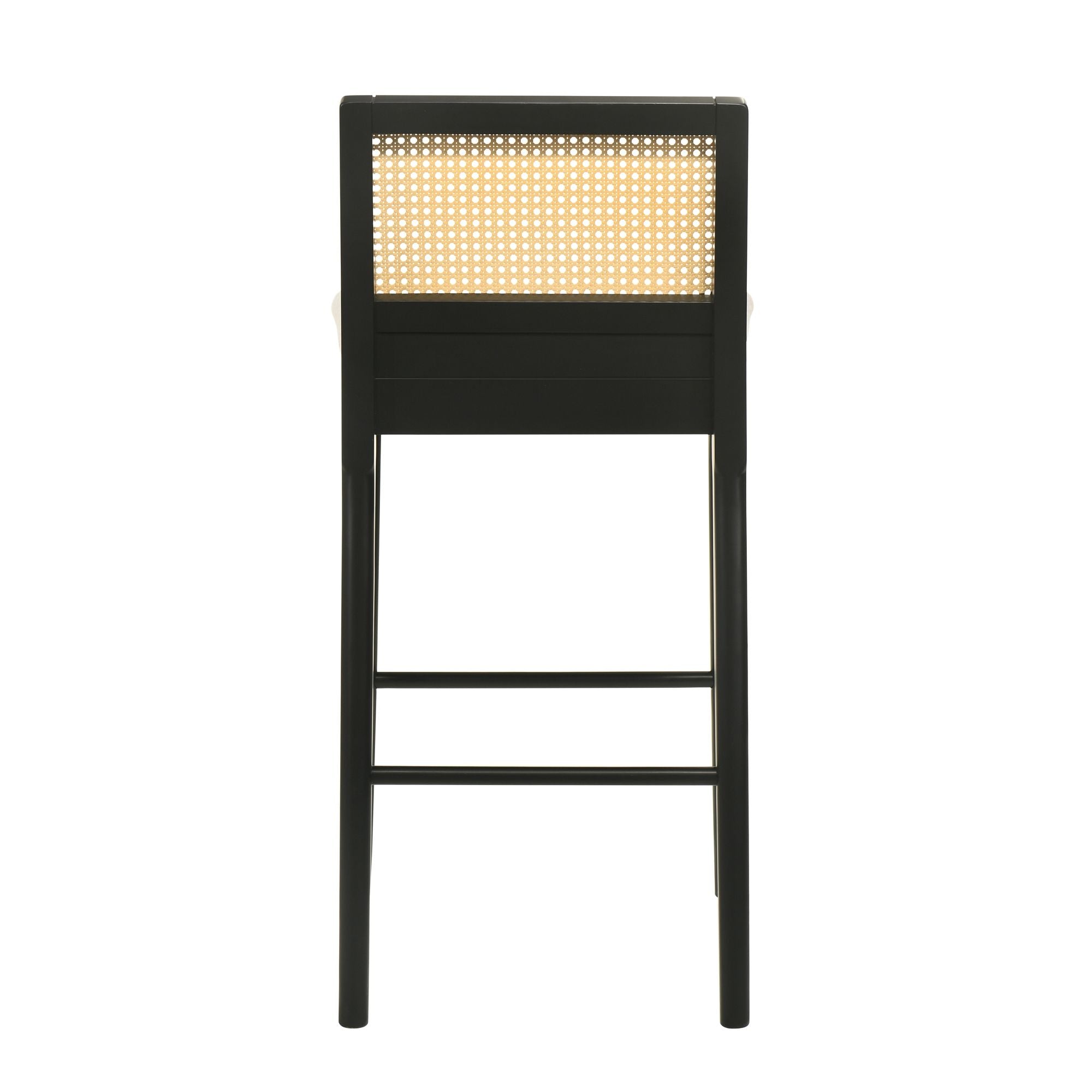Tobias - Coastal Modern Wood Bar Height Kitchen Bar Stool