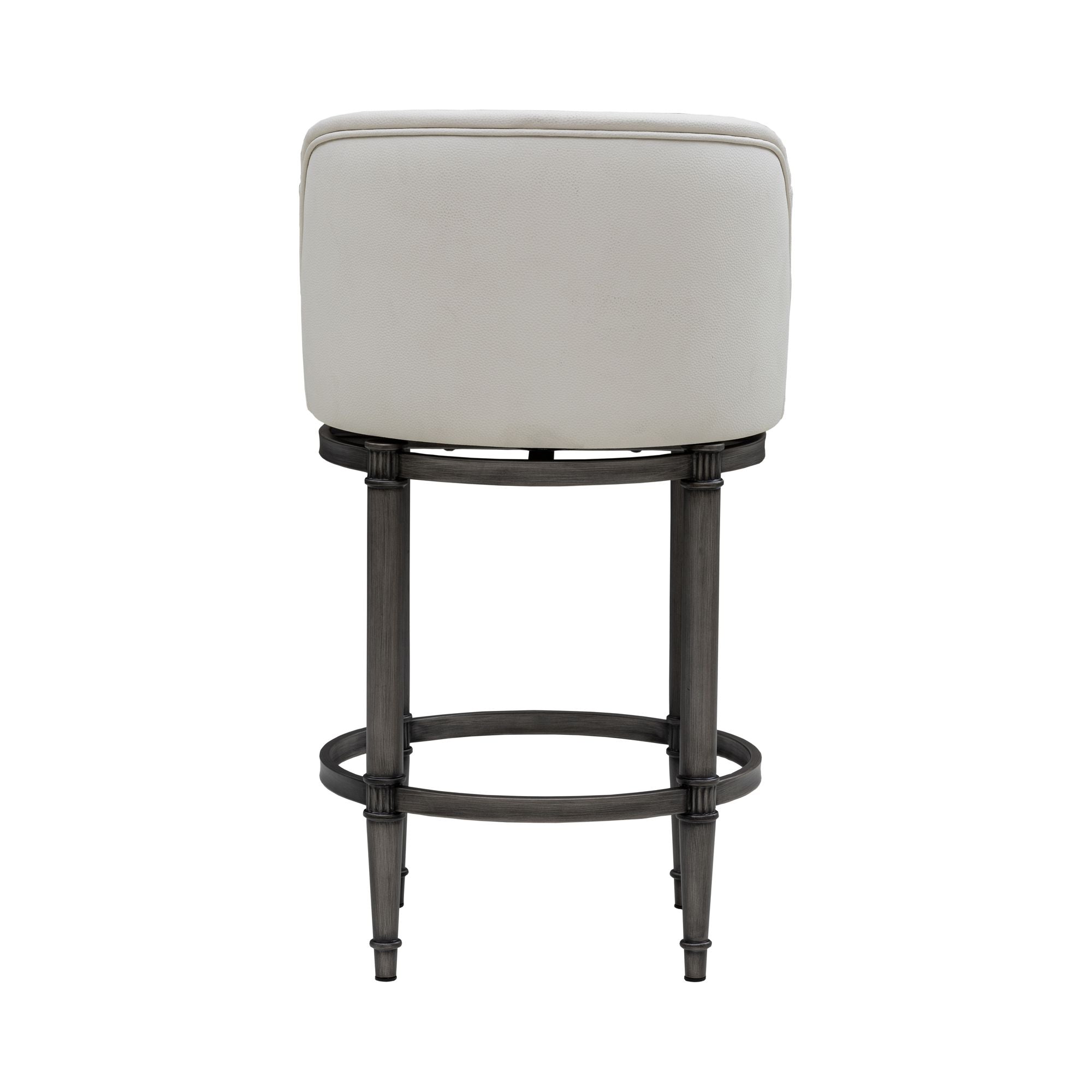 Eunice - Faux Leather Upholstered Swivel Counter Height Barstool