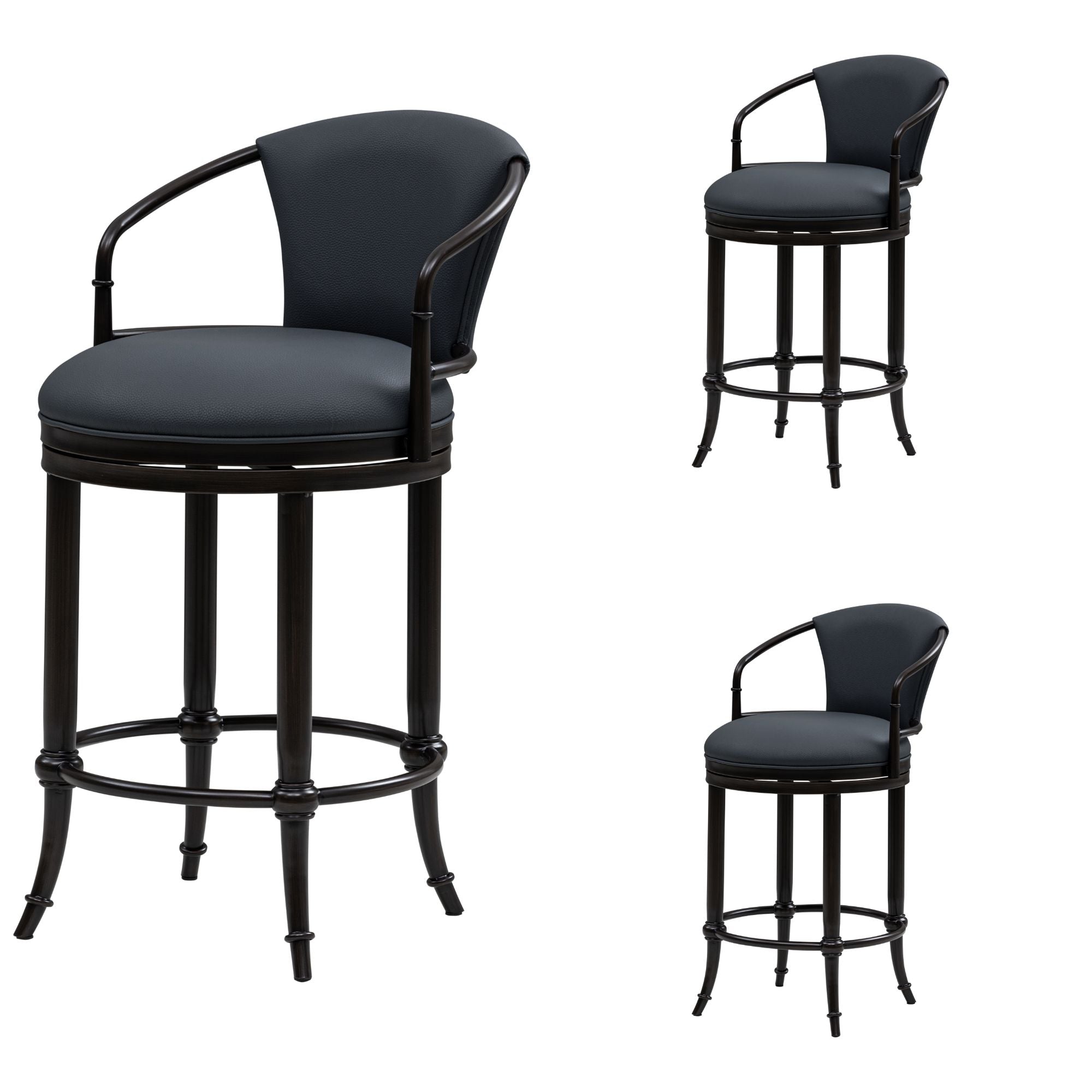 Otis - Upholstered Swivel Counter Height Barstool