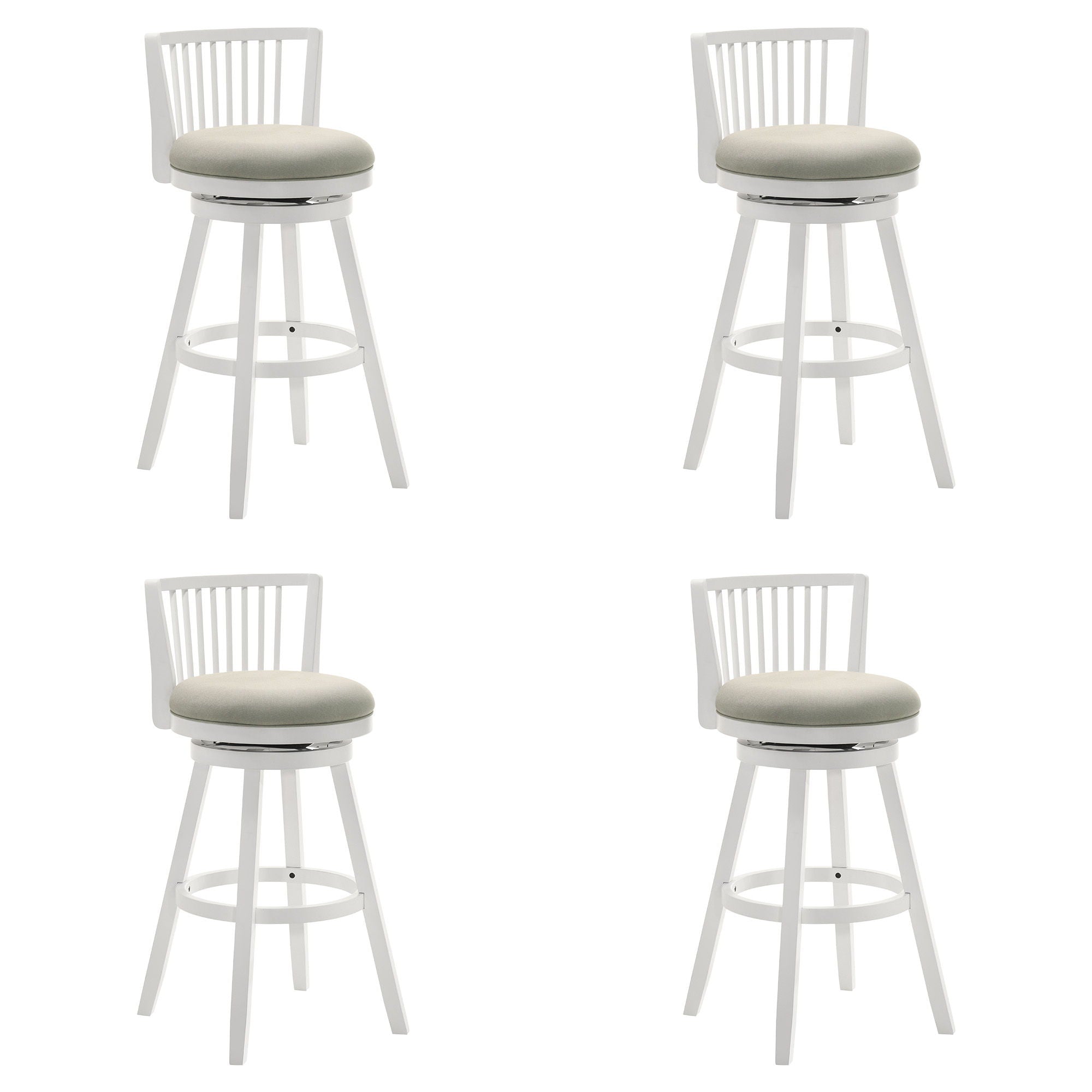 Harper - 26" Amber Glow Counter Height Rubberwood Swivel Barstool