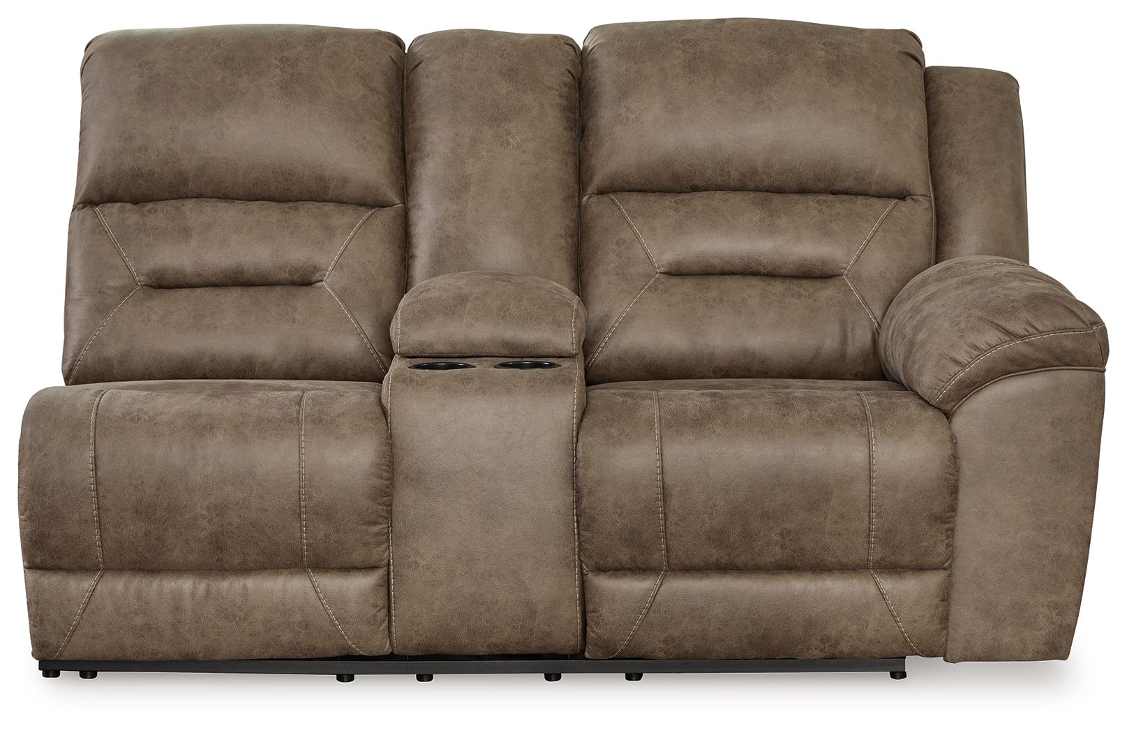 Ravenel - Raf Dbl Power Reclining Loveseat With Console - Fossil
