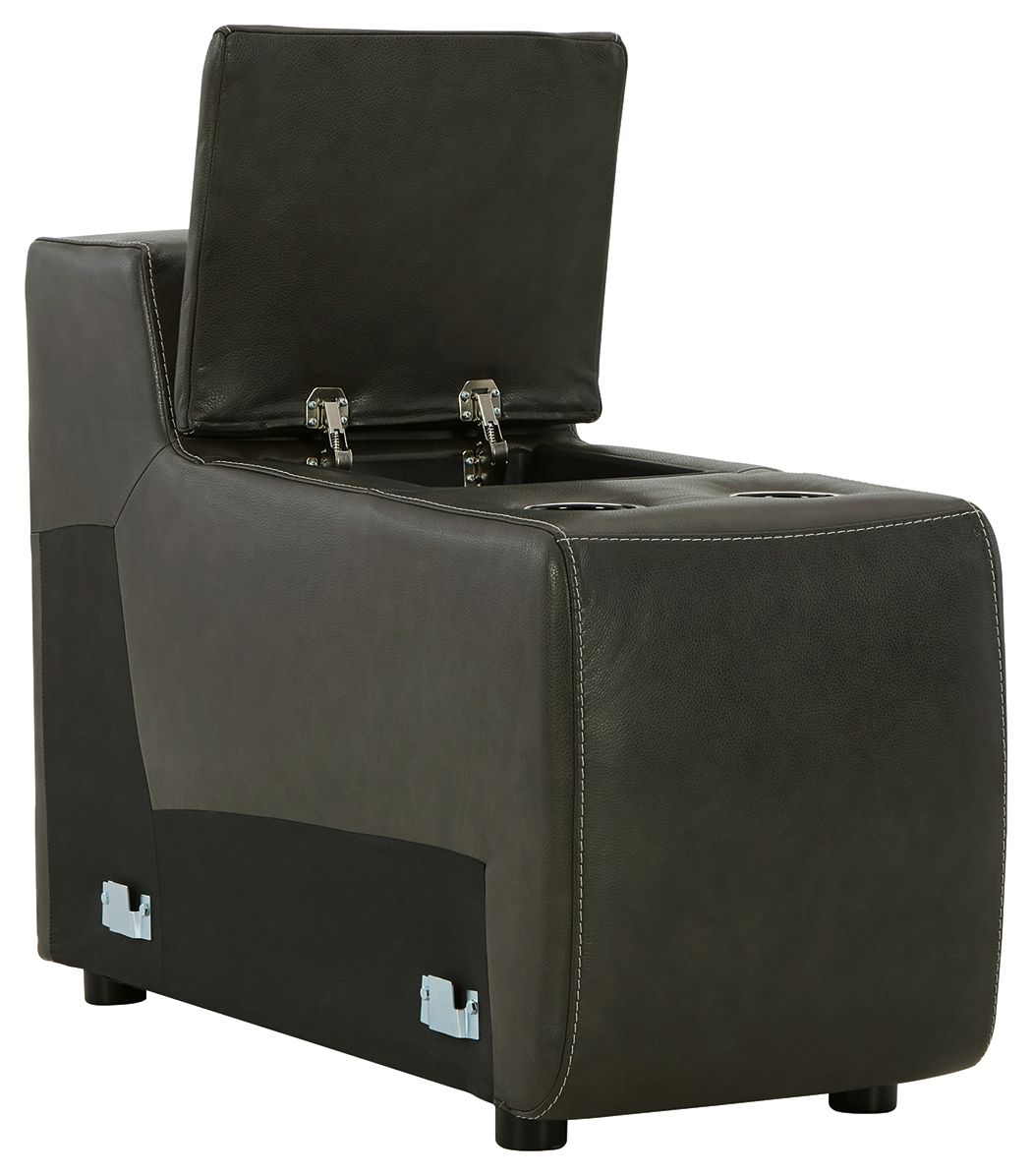 Center Line - Console with Storage - Dark Gray