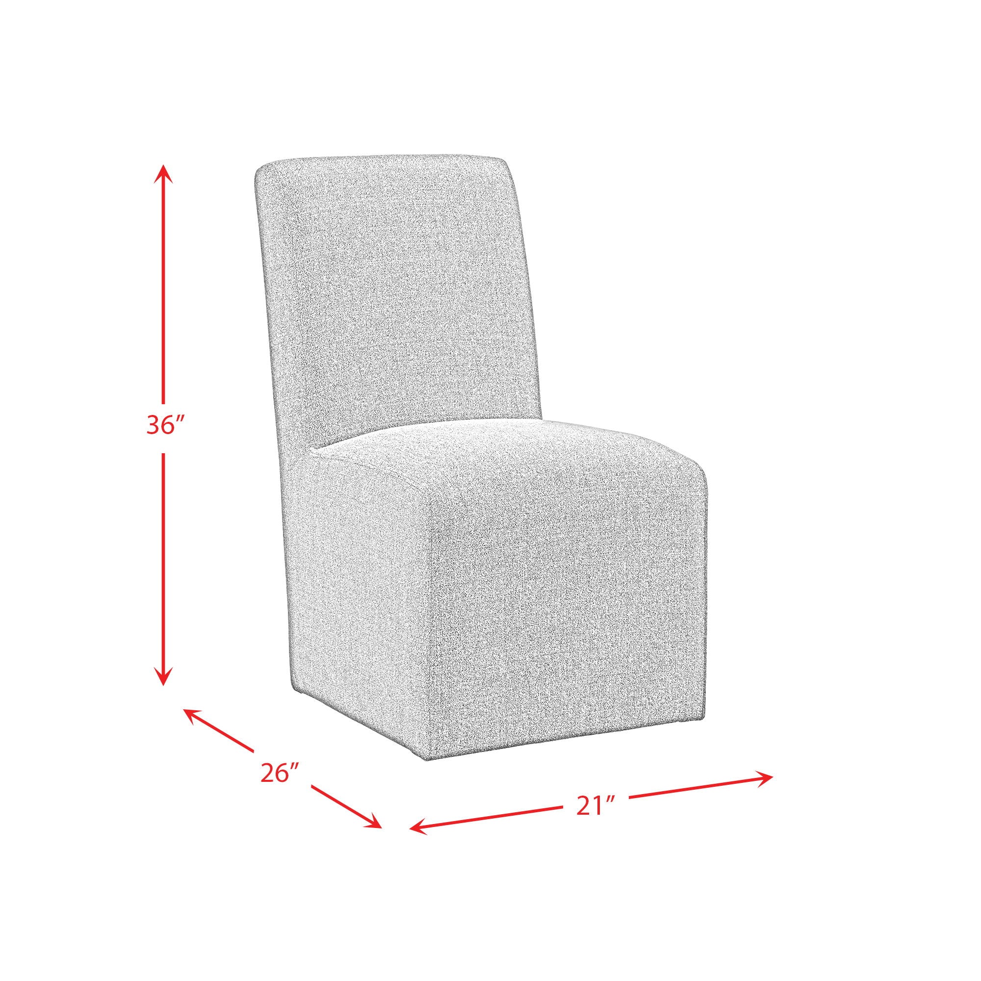 Nero - Upholstered Side Chair (Set of 2) - Gray