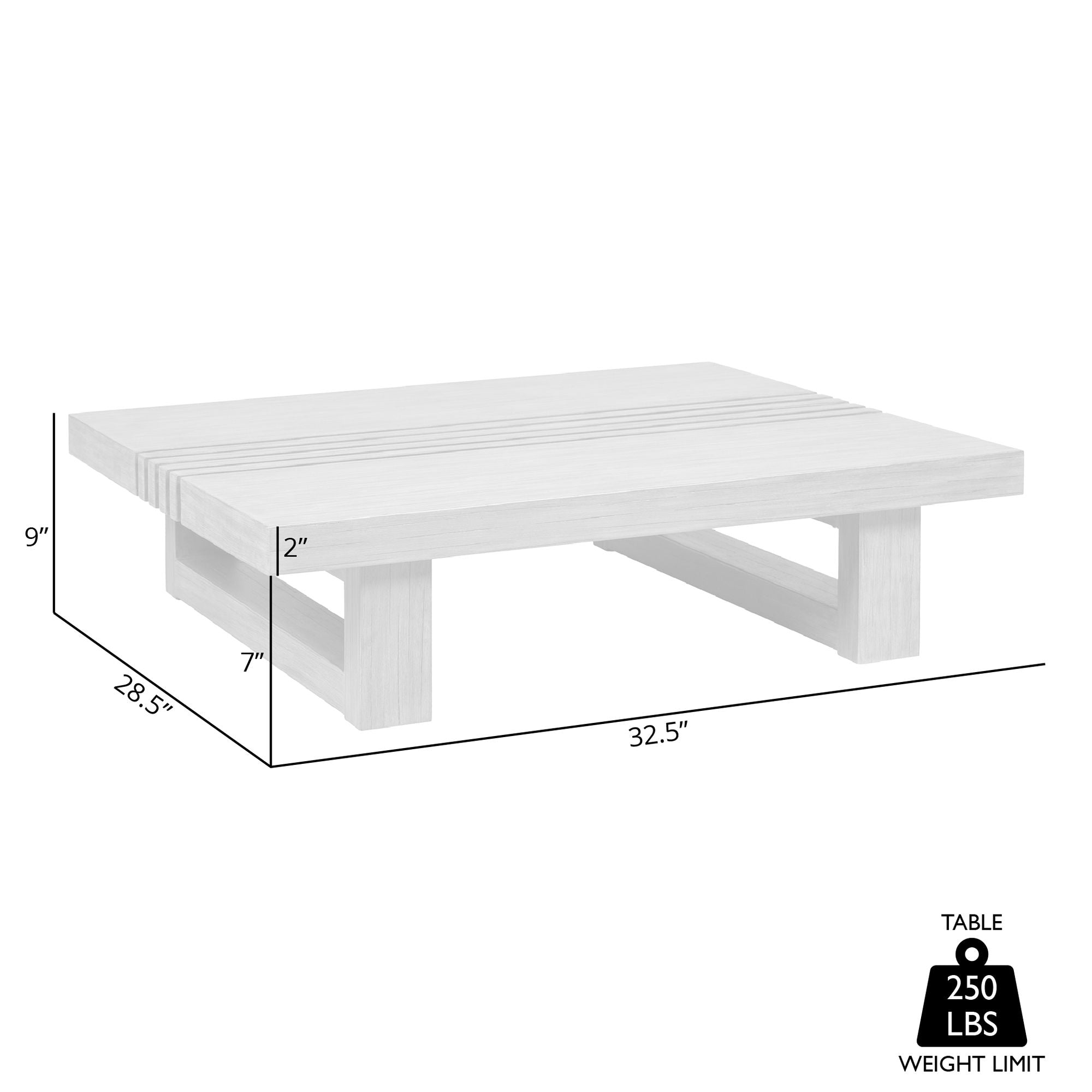 Vivid - Outdoor Patio Coffee Table