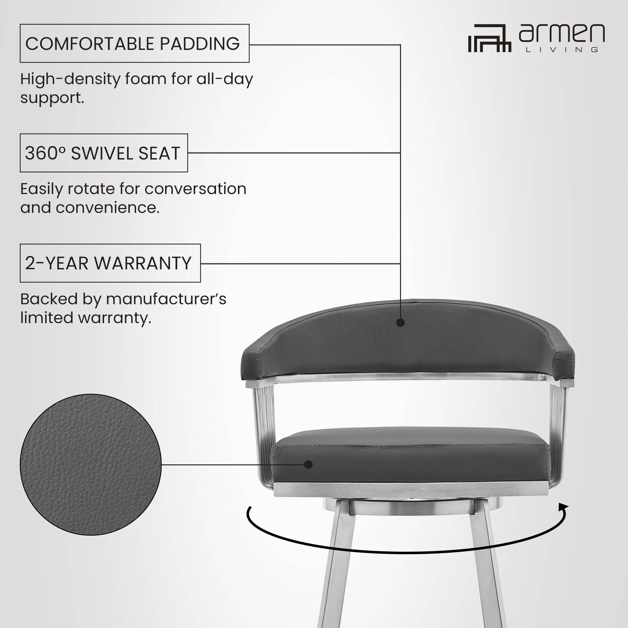 Chelsea - Swivel Bar Stool