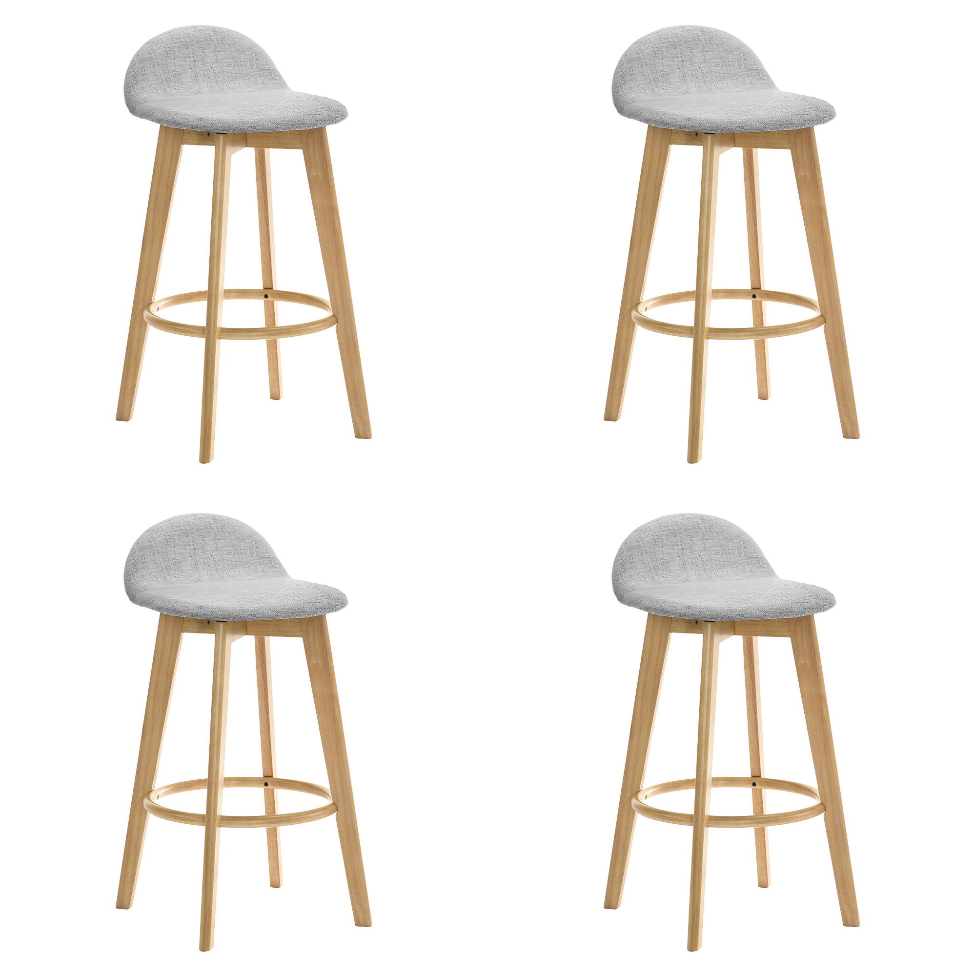 Vera - Upholstered Wood Counter Height Barstool