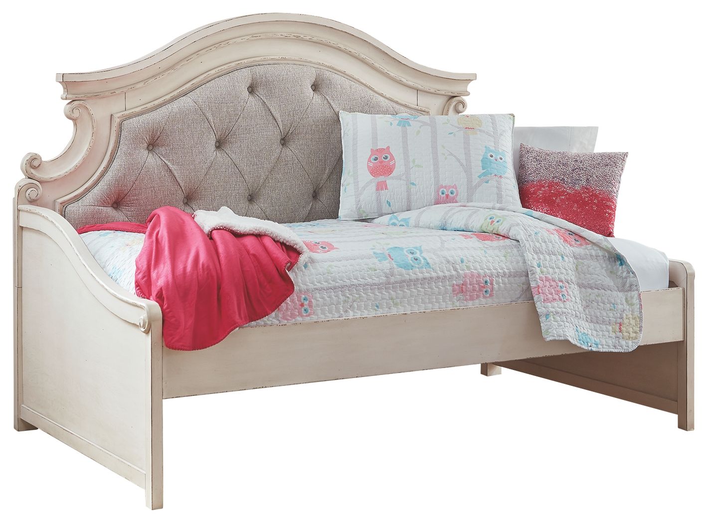 Realyn - Twin Day Bed - Chipped White