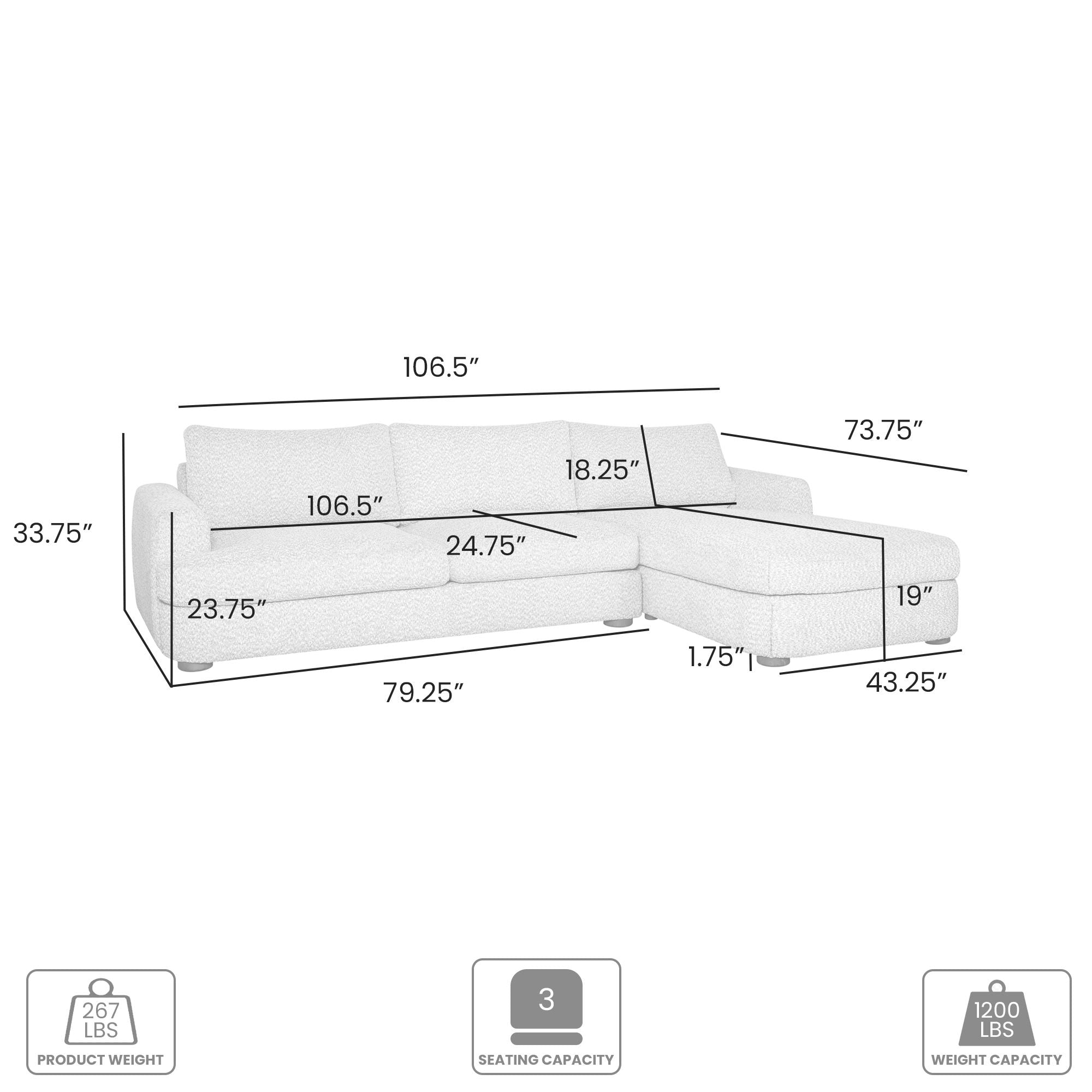 Reid - Rectangular Sectional Sofa