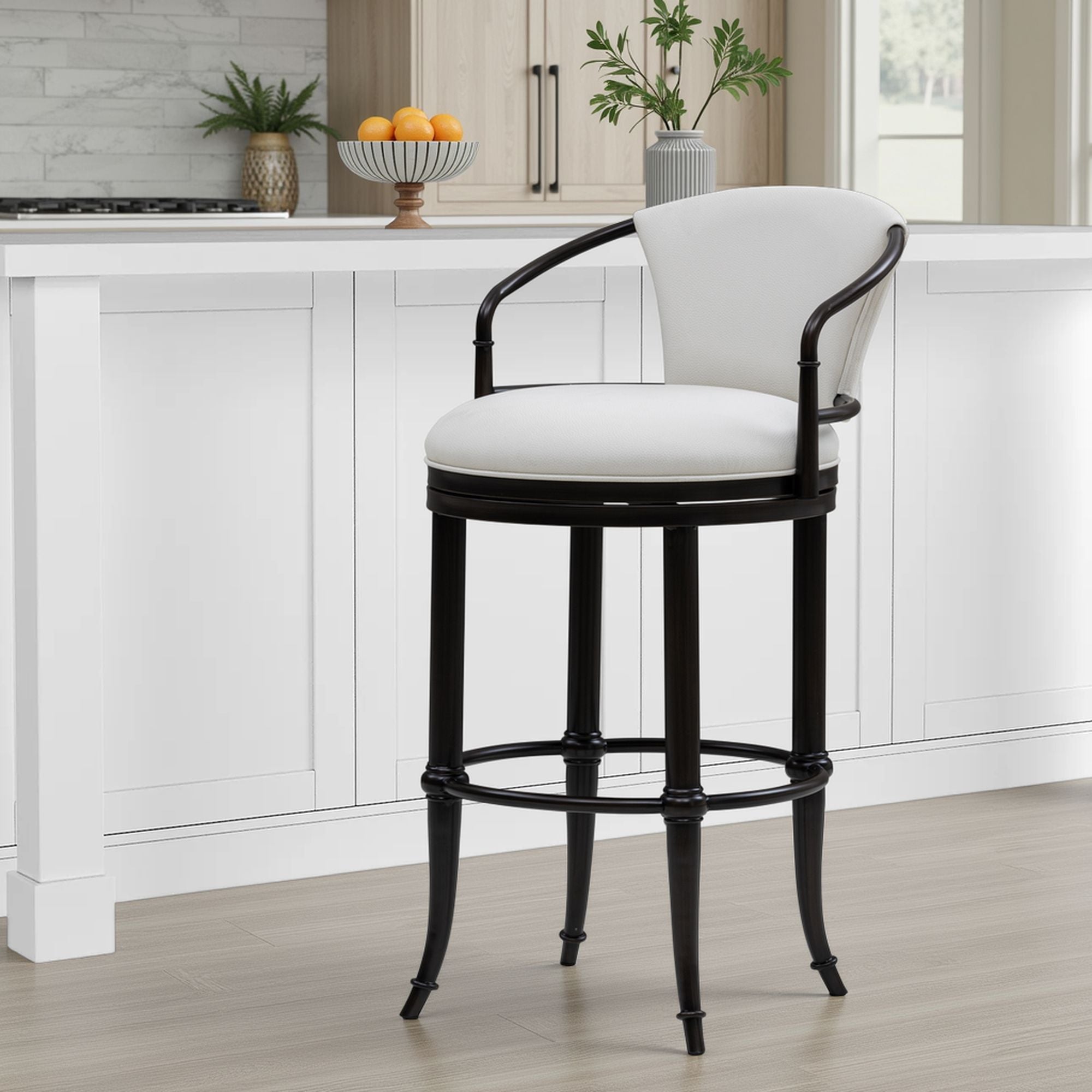 Otis - Upholstered Swivel Counter Height Barstool