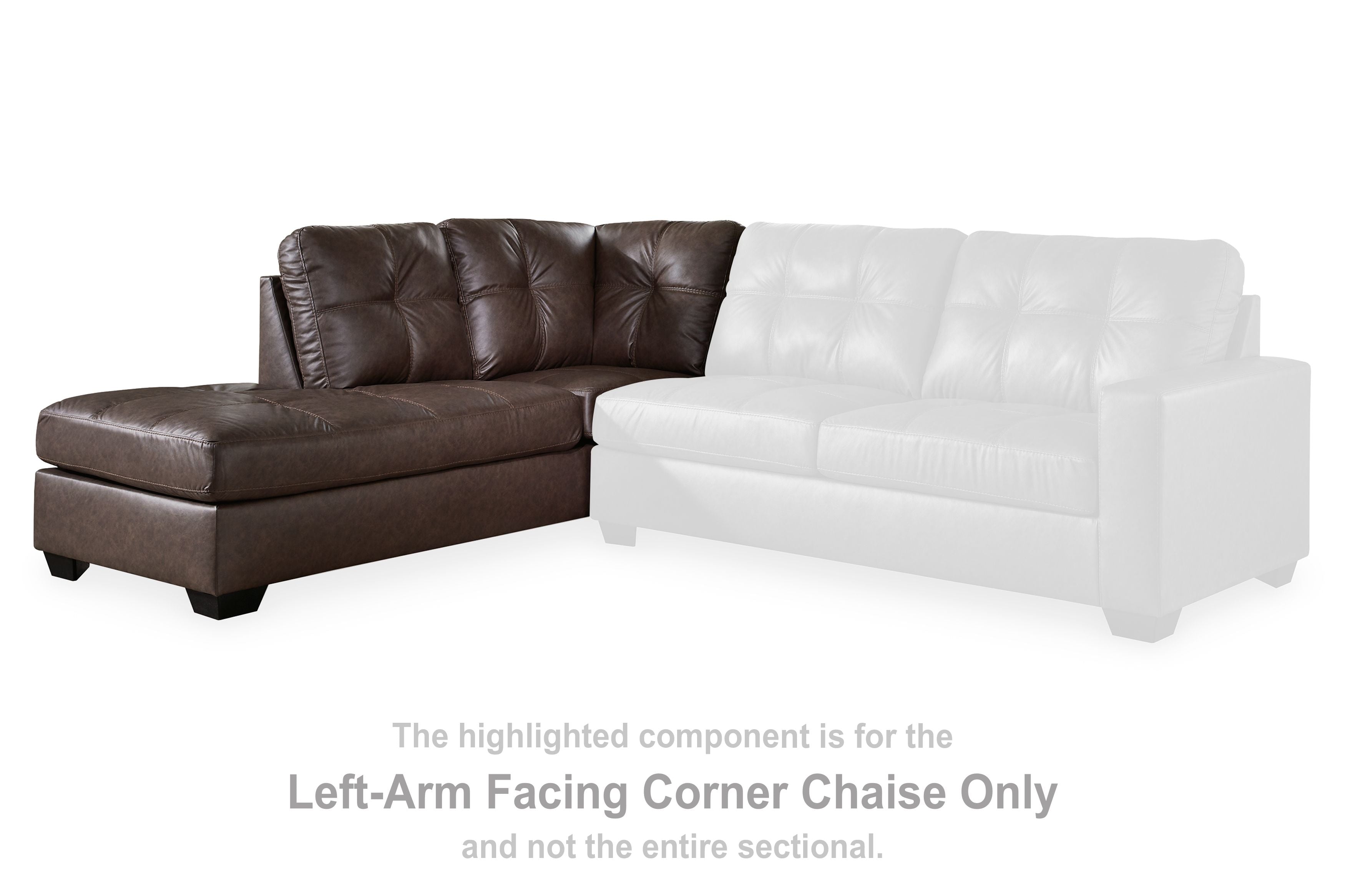 Barlin Mills - Laf Corner Chaise - Umber