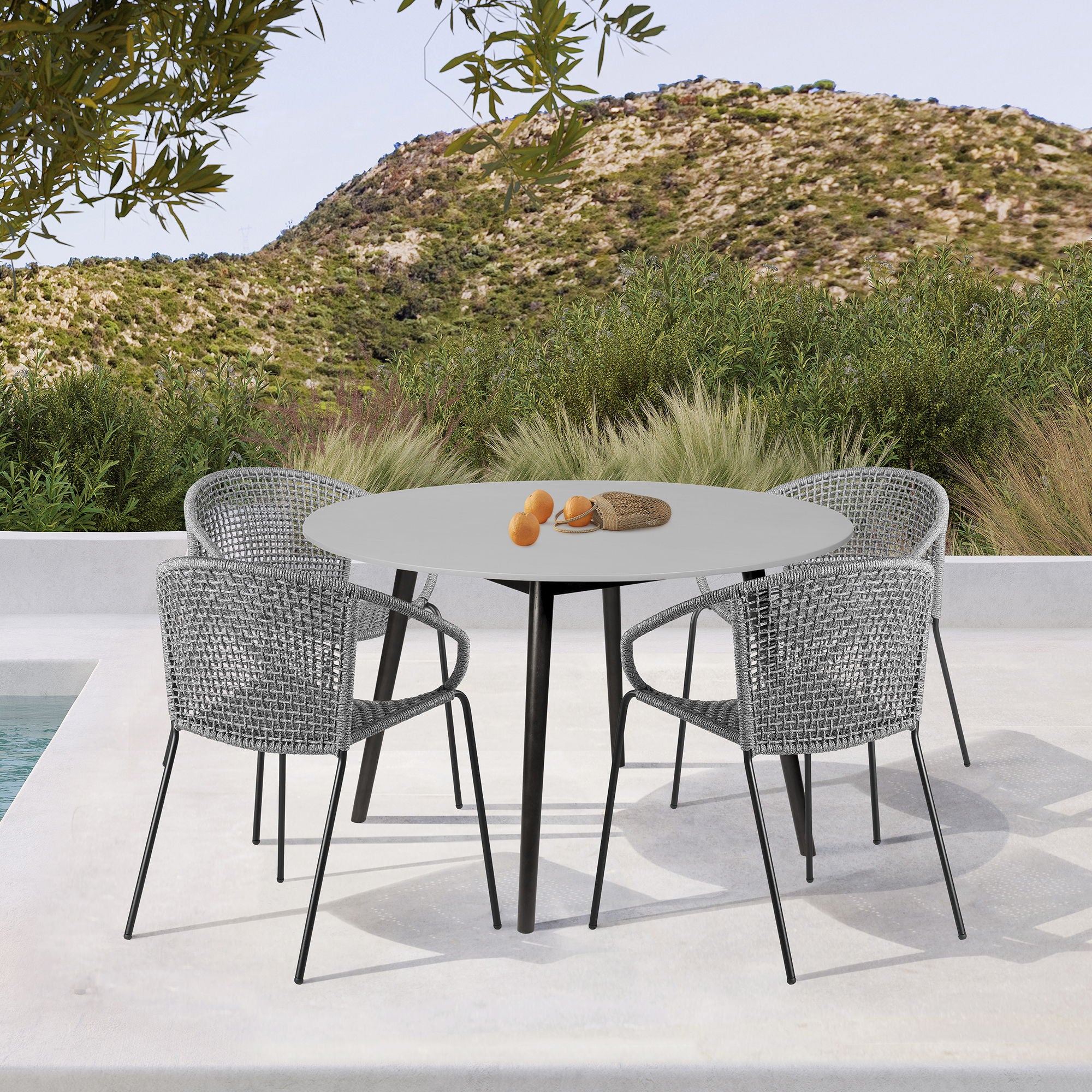 Kylie - Outdoor Patio Round Dining Table