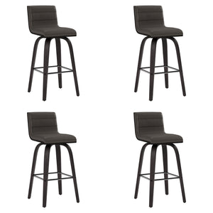 Vienna - 26" Swivel Counter Stool - Black Wood