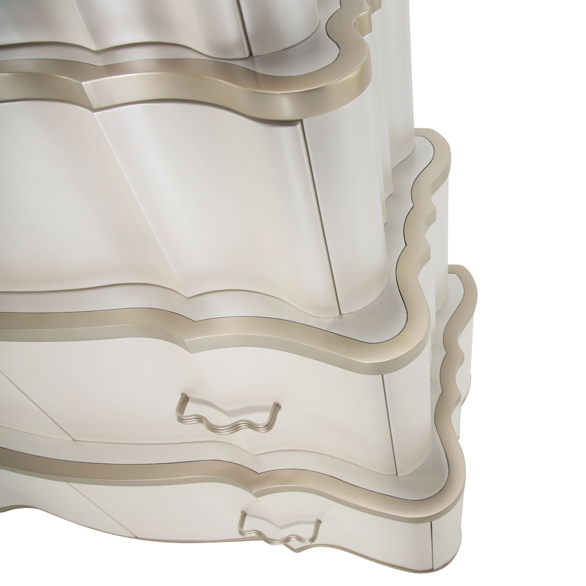 London Place - 6-Drawer Tiered Chest - Creamy Pearl