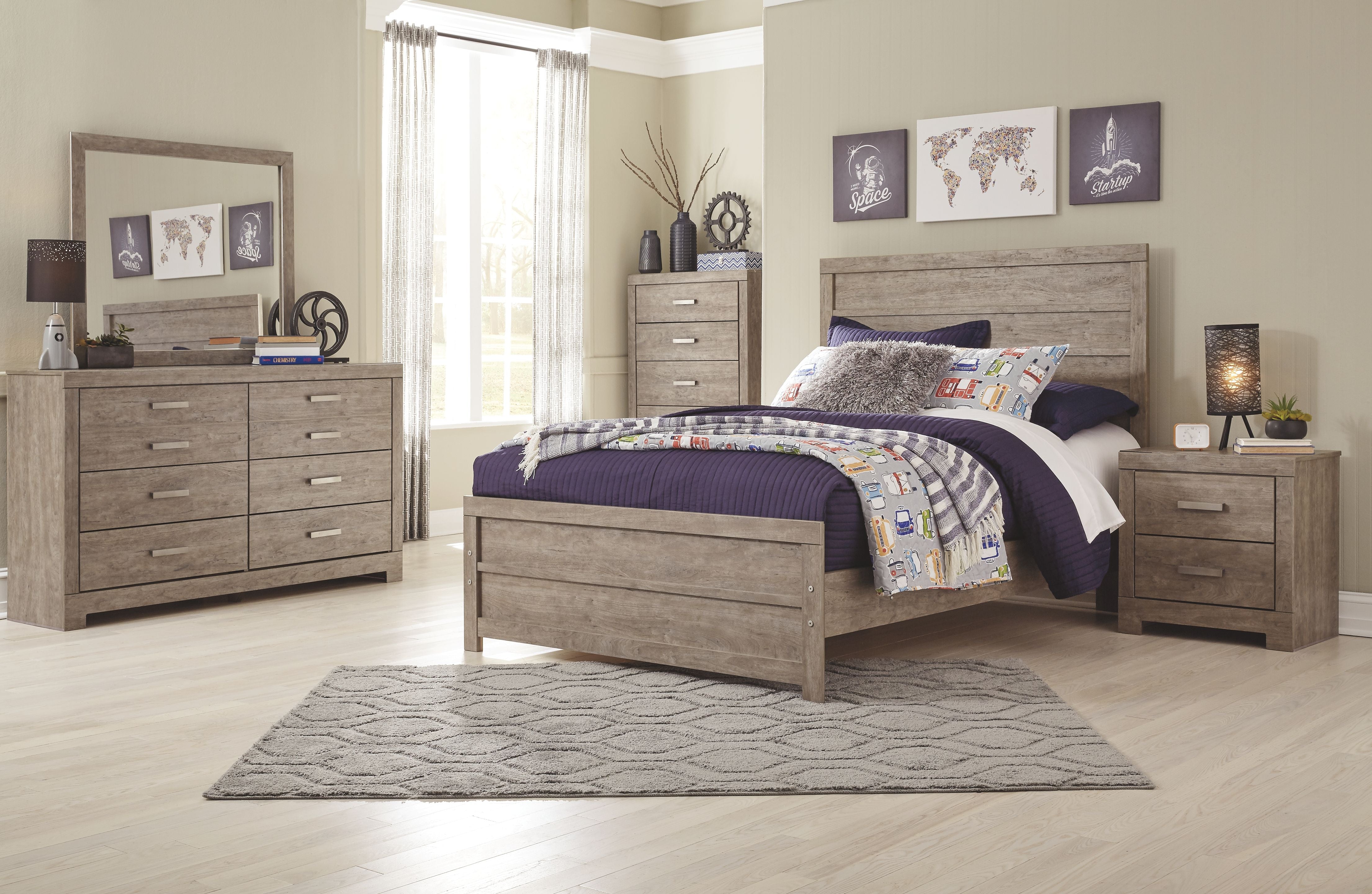 Culverbach - Full Panel Headboard/Footboard - Gray