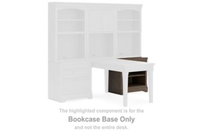 Janismore - Bookcase Base - Weathered Gray