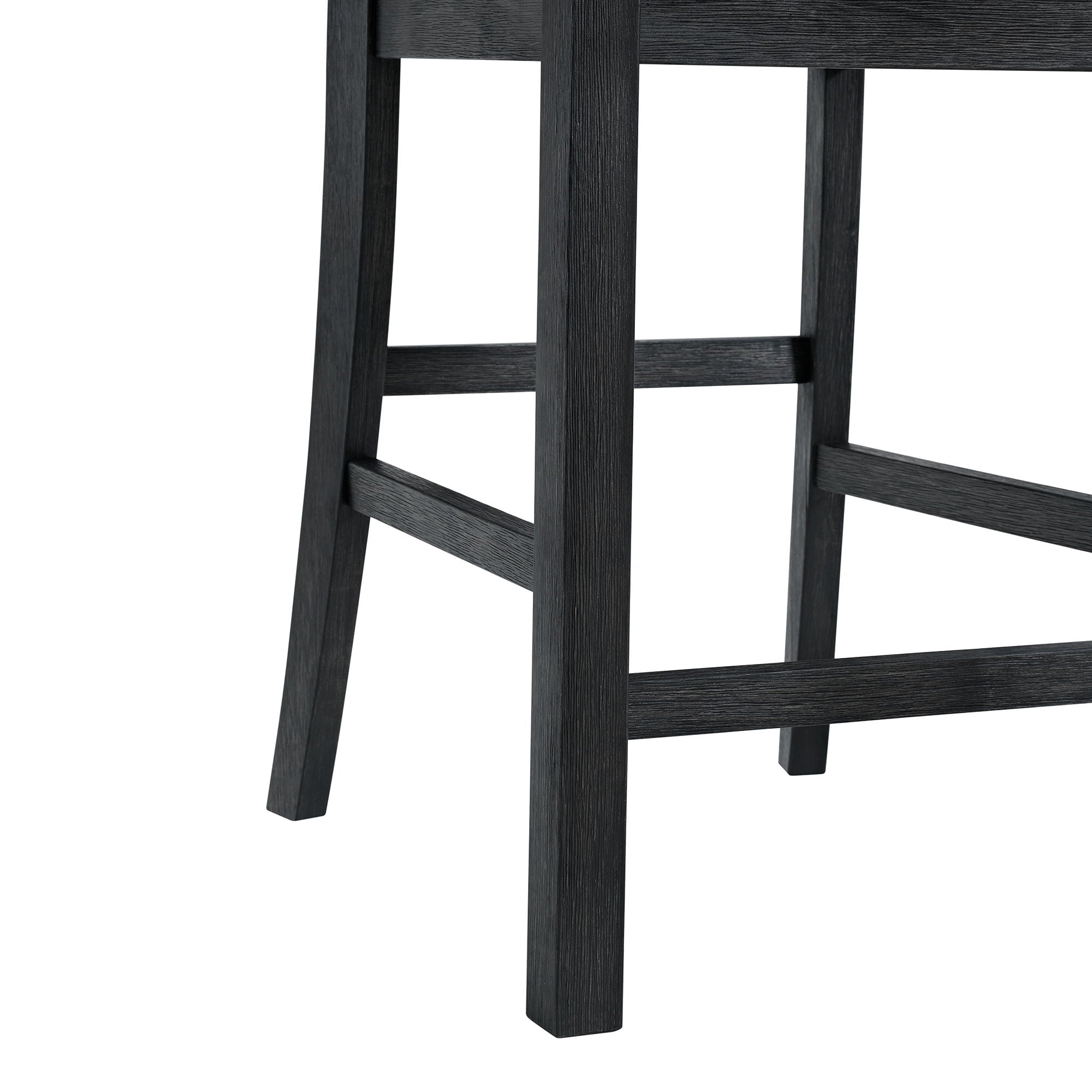 Garcia - 5 Piece Counter Set With Table And 4 Chairs - Black
