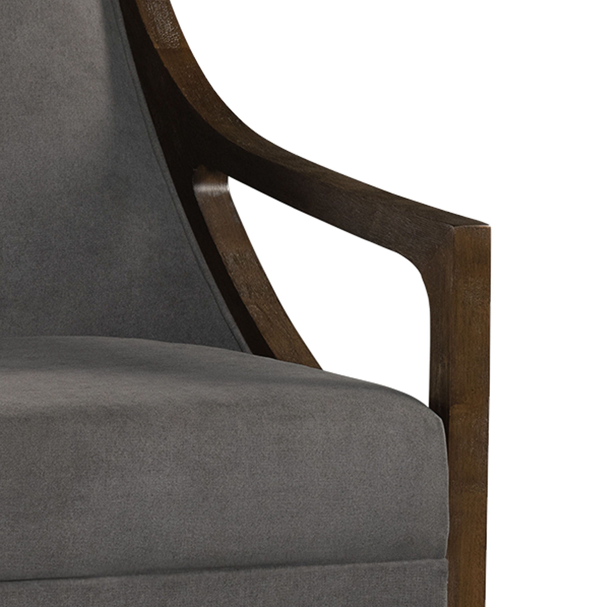 Hopkins - Accent Chair With Brown Frame