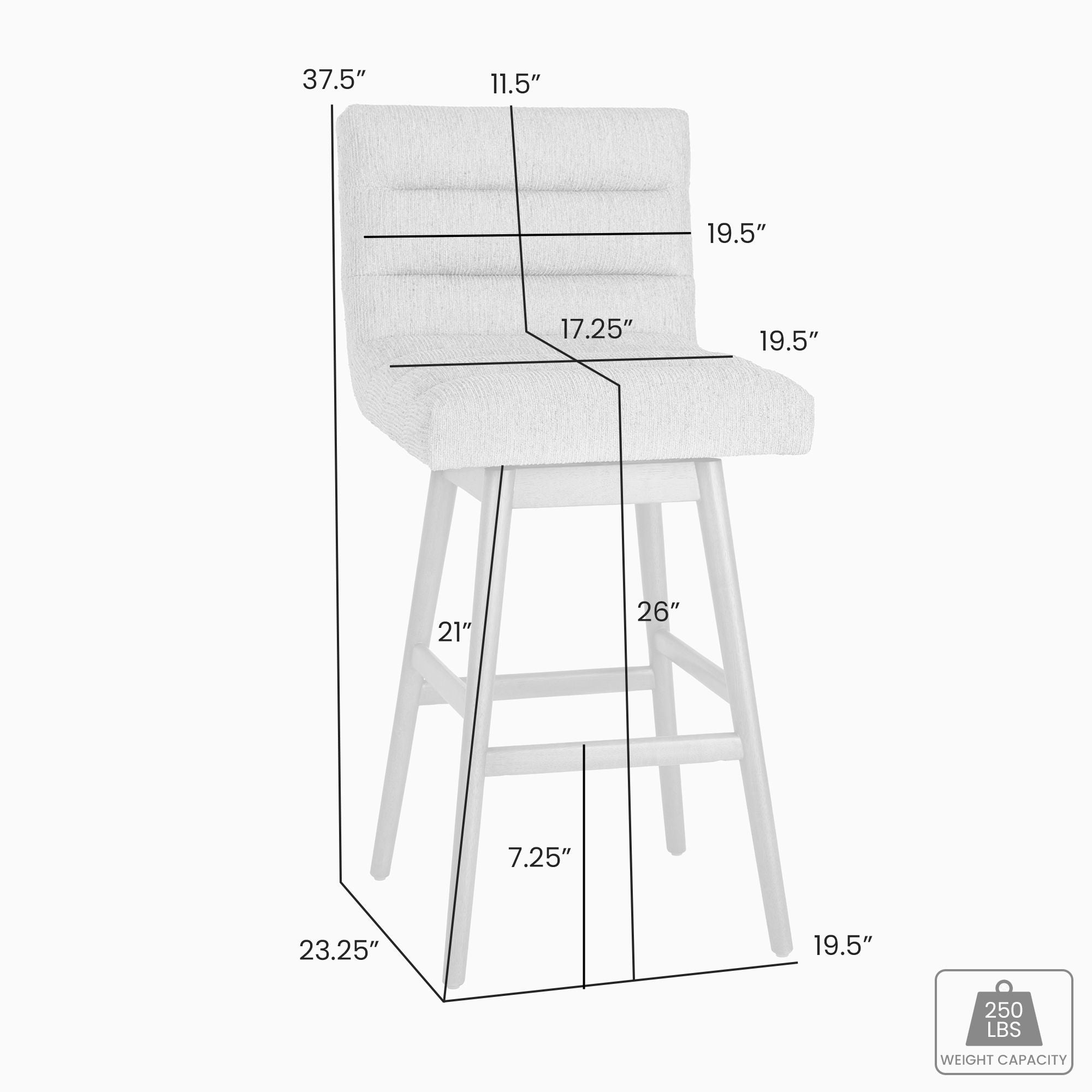 Elias - Swivel Counter Stool
