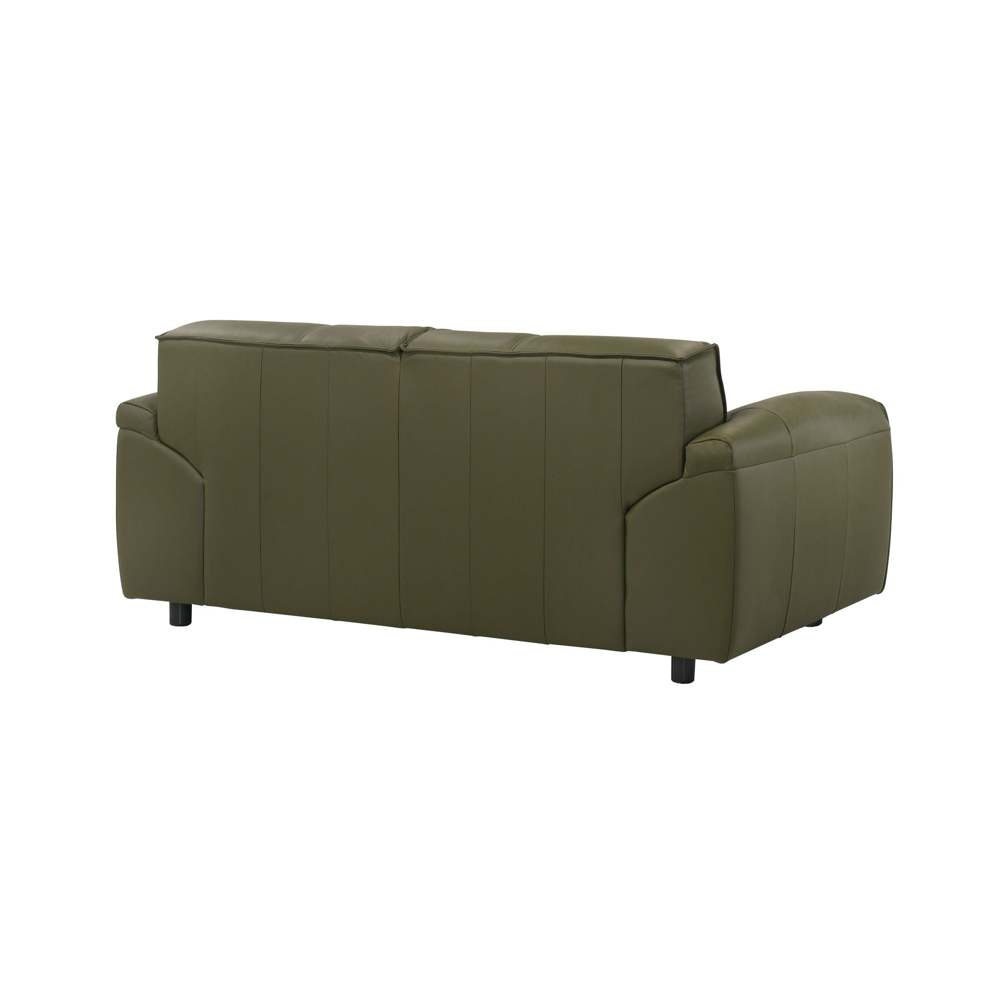 Tanner - Leather Loveseat With Padded Arms