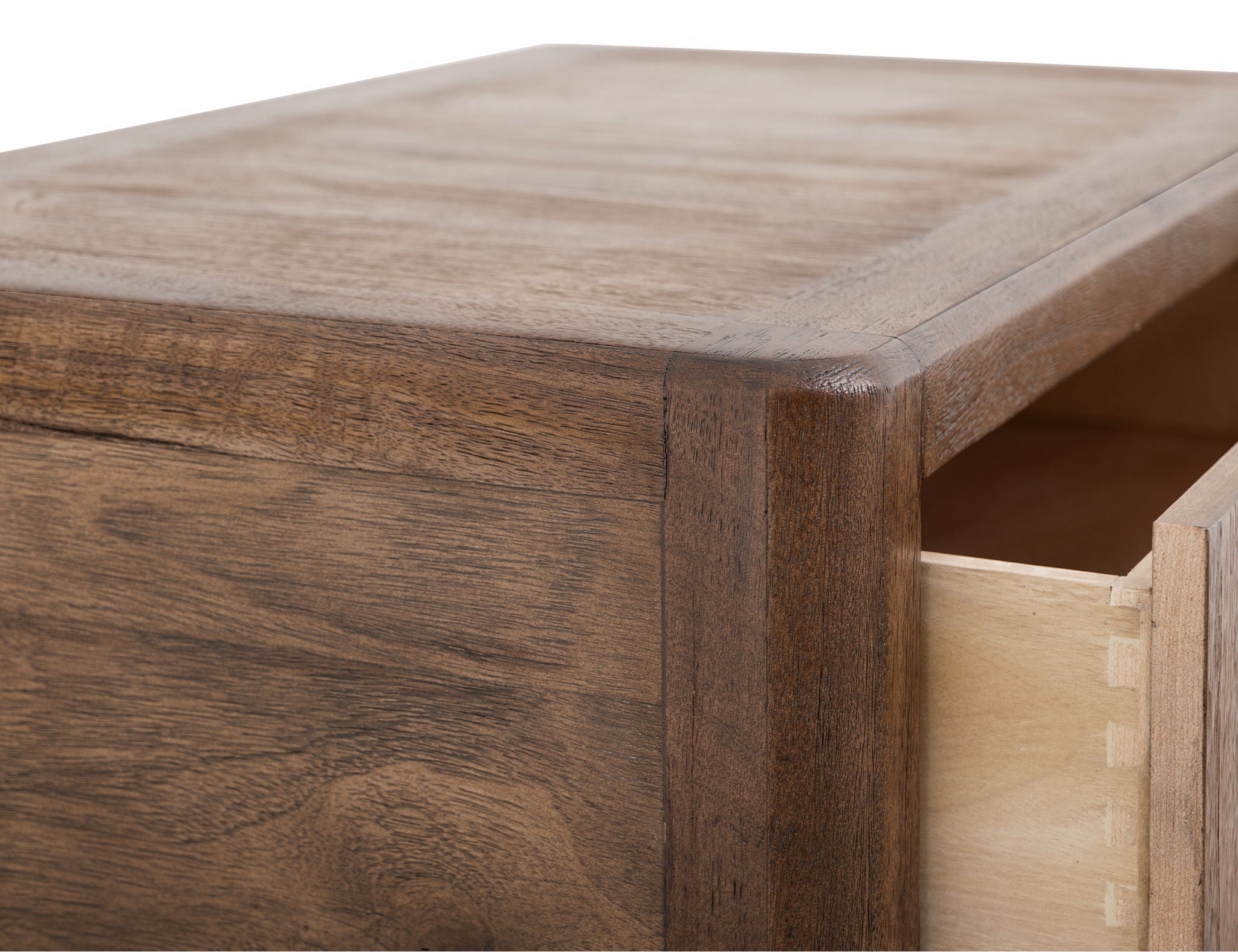 Praga - 4-Drawer Chest - Almond / Barrel Brown