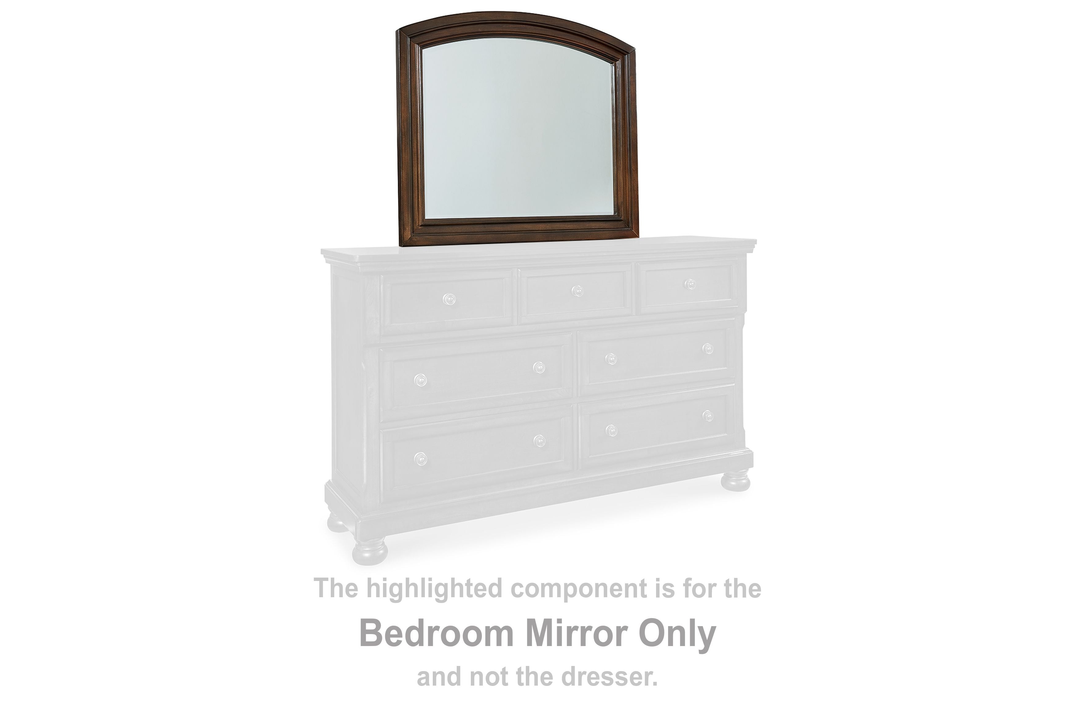 Porter - Bedroom Mirror - Rustic Brown