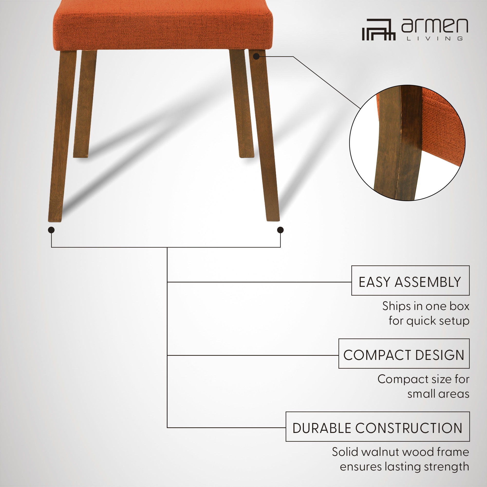 Channell - Dining Chair With Walnut Frame