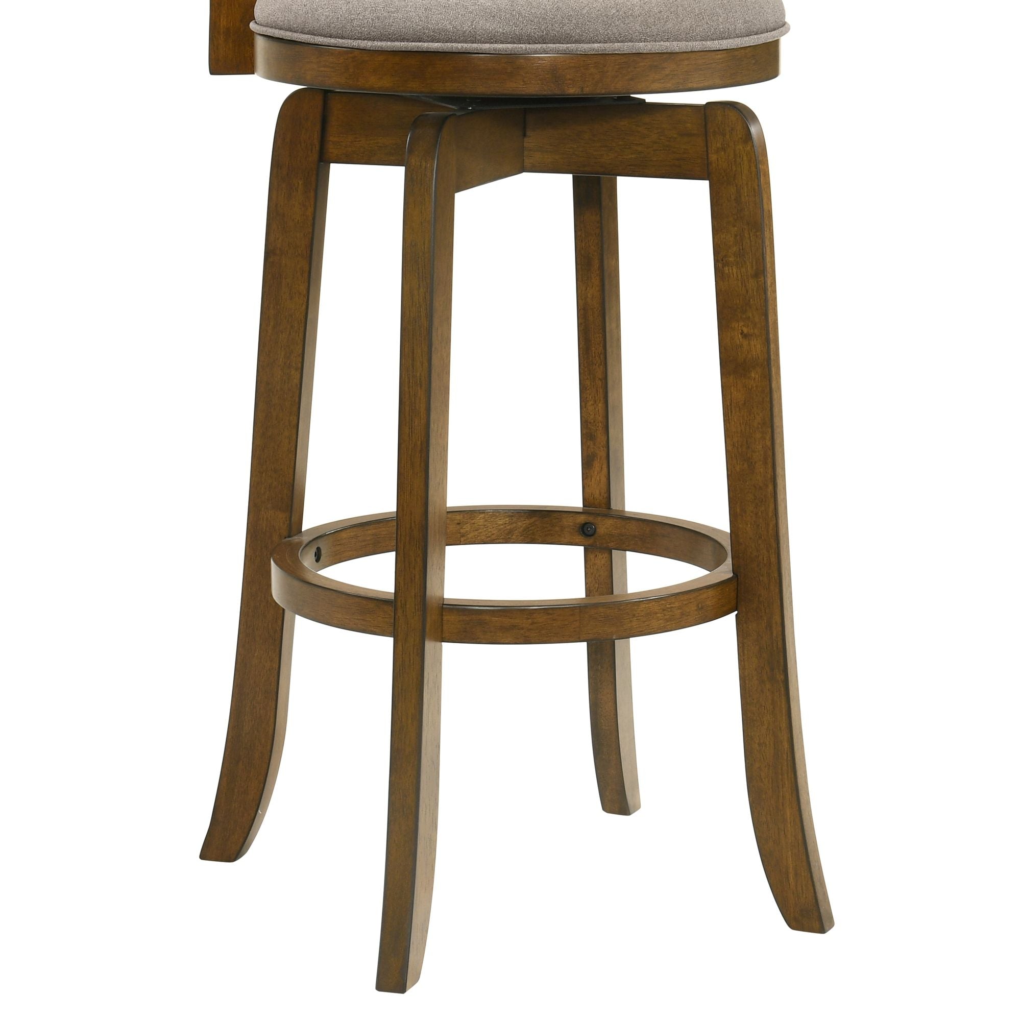 Wren - Modern Farmhouse Swivel Wood Bar Height Kitchen Bar Stool