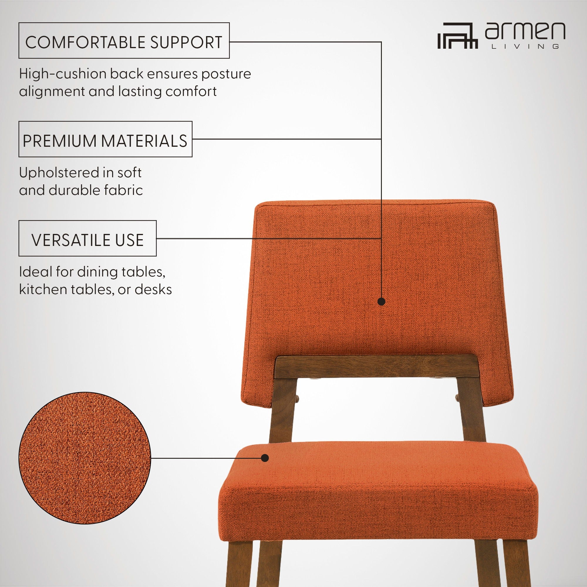 Channell - Dining Chair With Walnut Frame