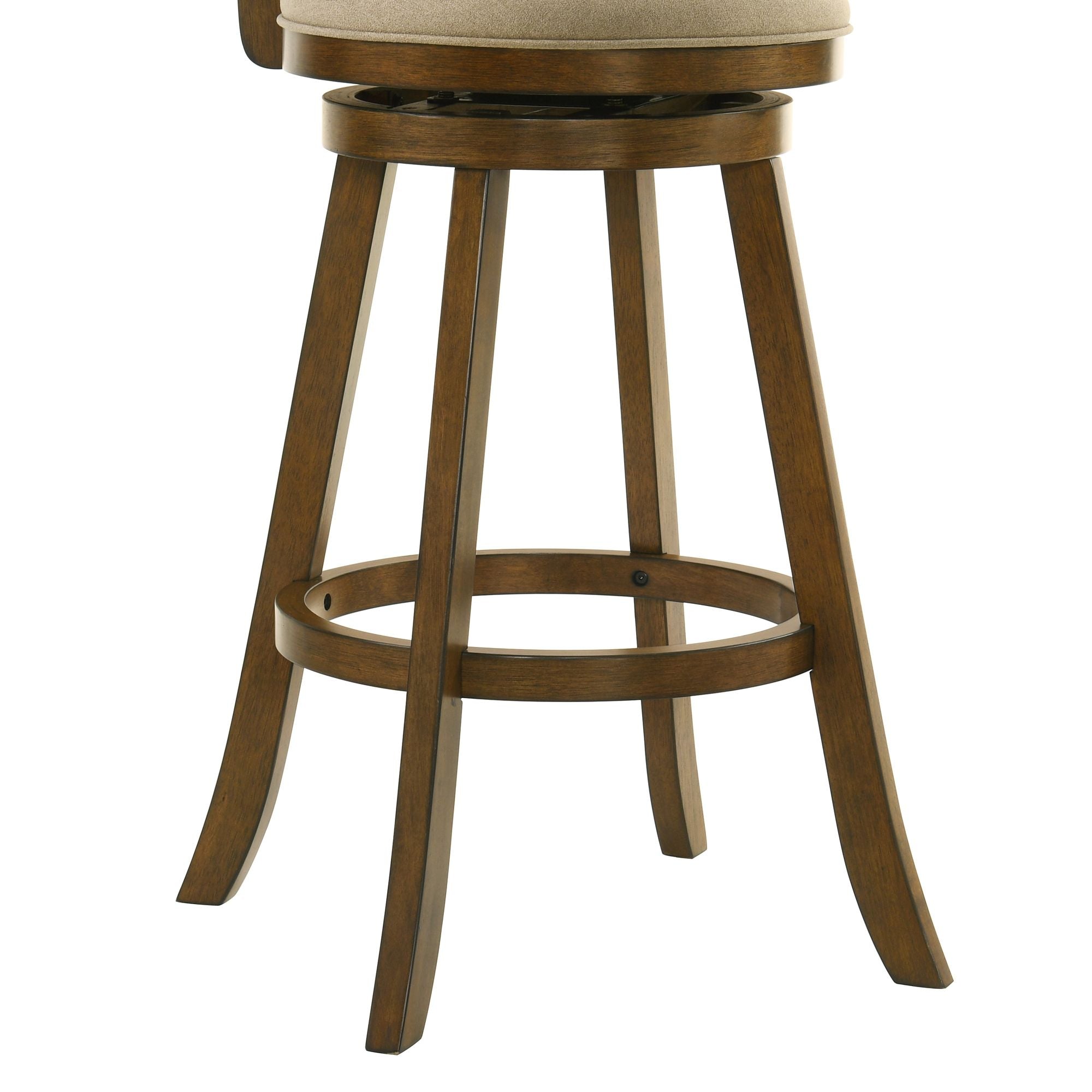 Aiden - Modern Farmhouse Swivel Wood Bar Height Kitchen Bar Stool