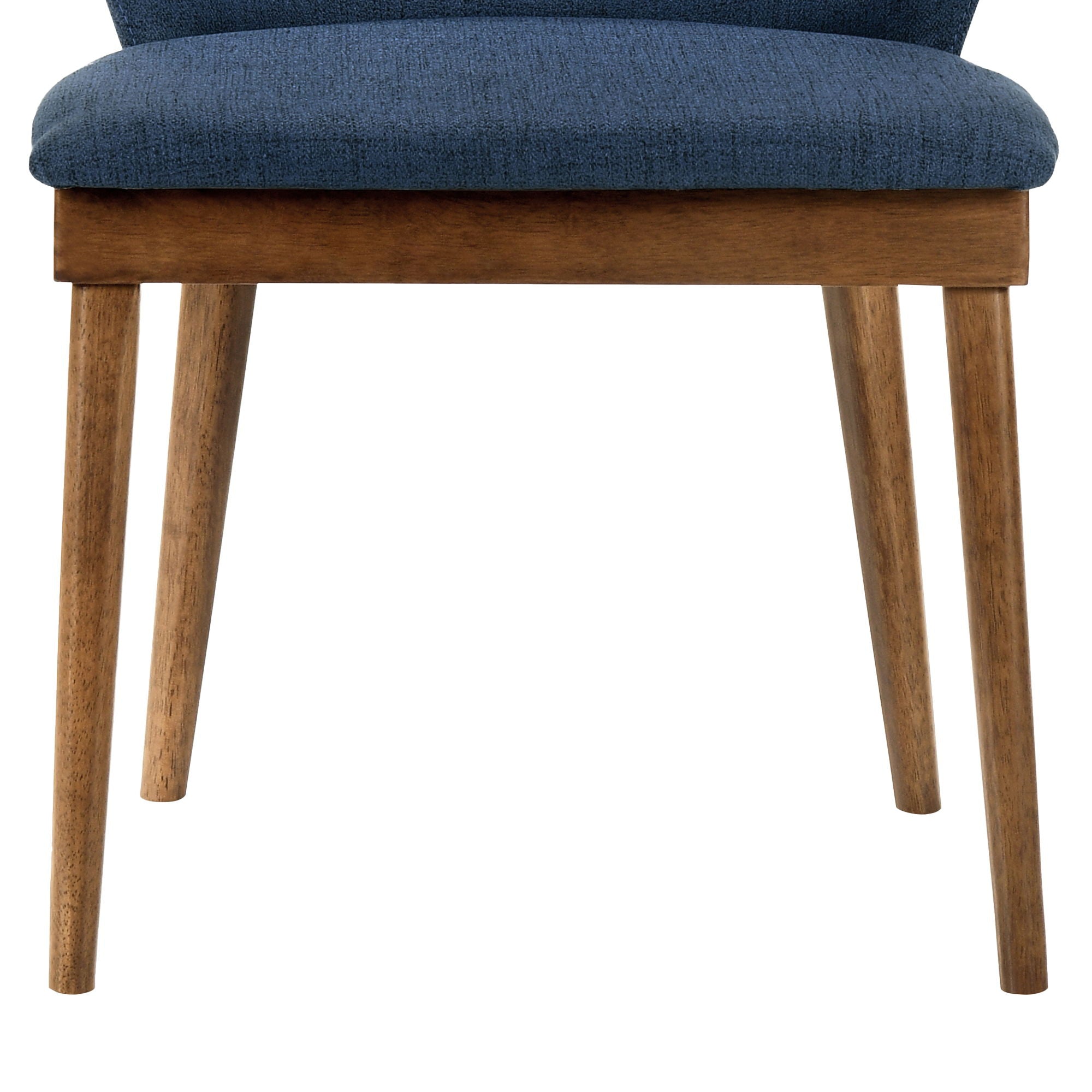Juno - Dining Side Chairs (Set of 2) - Blue / Walnut