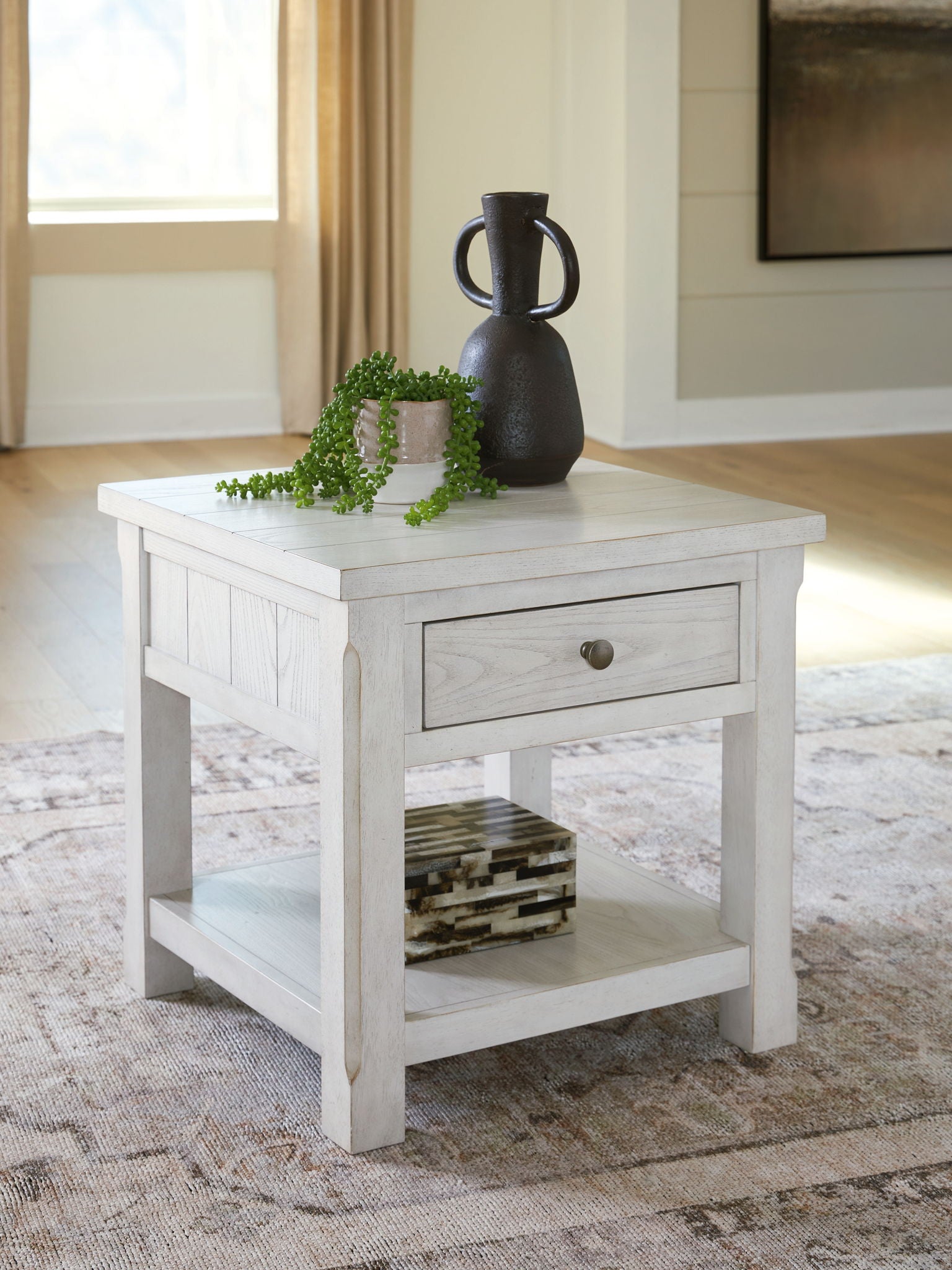 Robbinsdale - Square End Table - Antique White