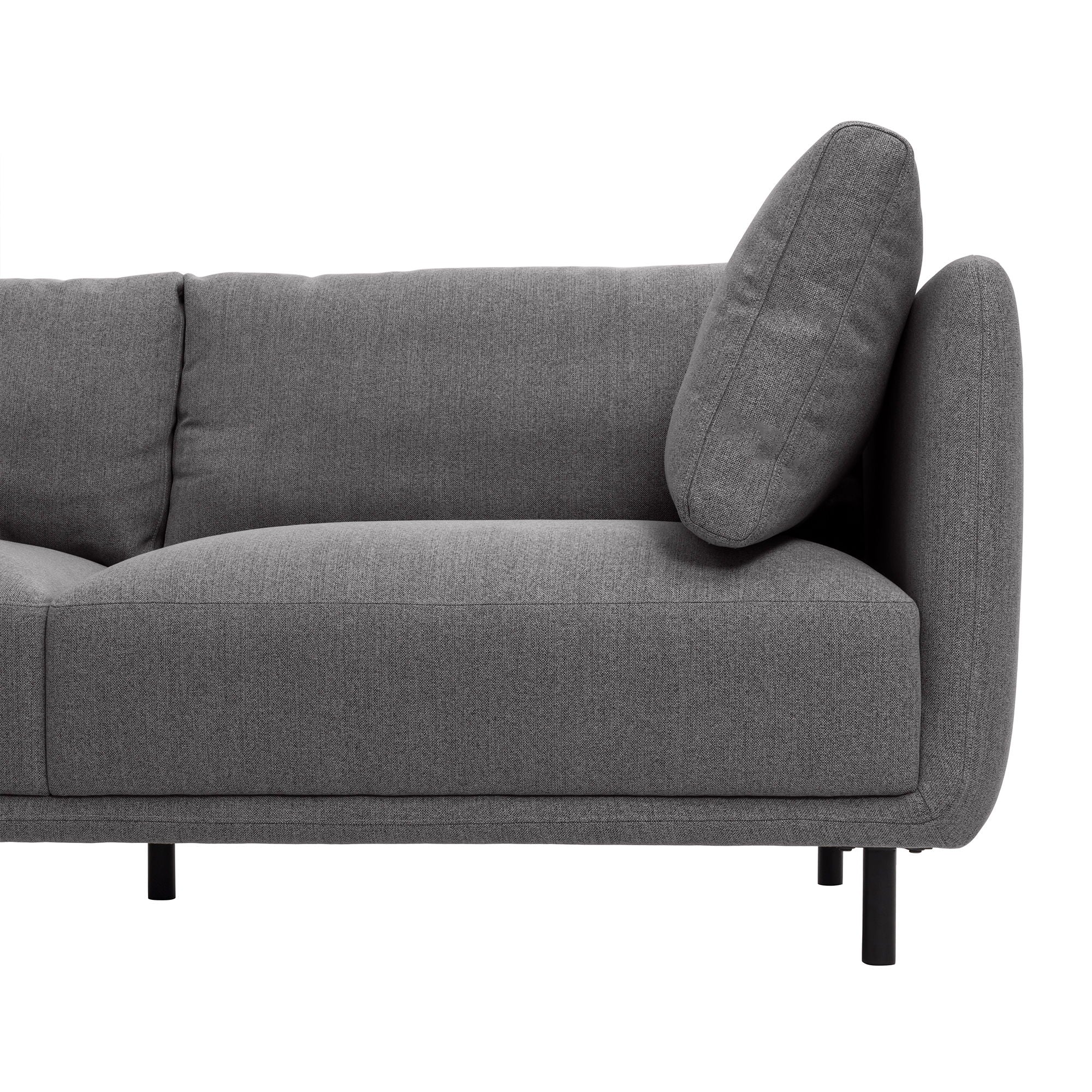 Serenity - Sofa Metal Legs - Gray / Black